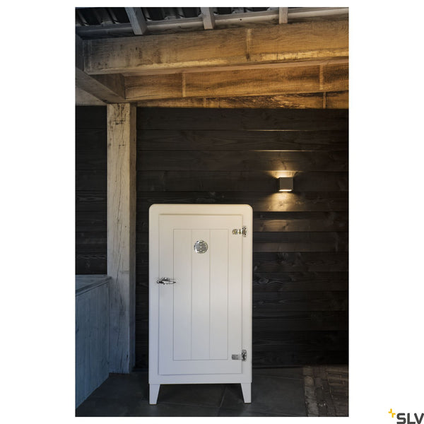 SLV SITRA CUBE WL, LED outdoor surface-mounted wall and ceiling light, anthracite, IP44, 3000K, 10W 1002032