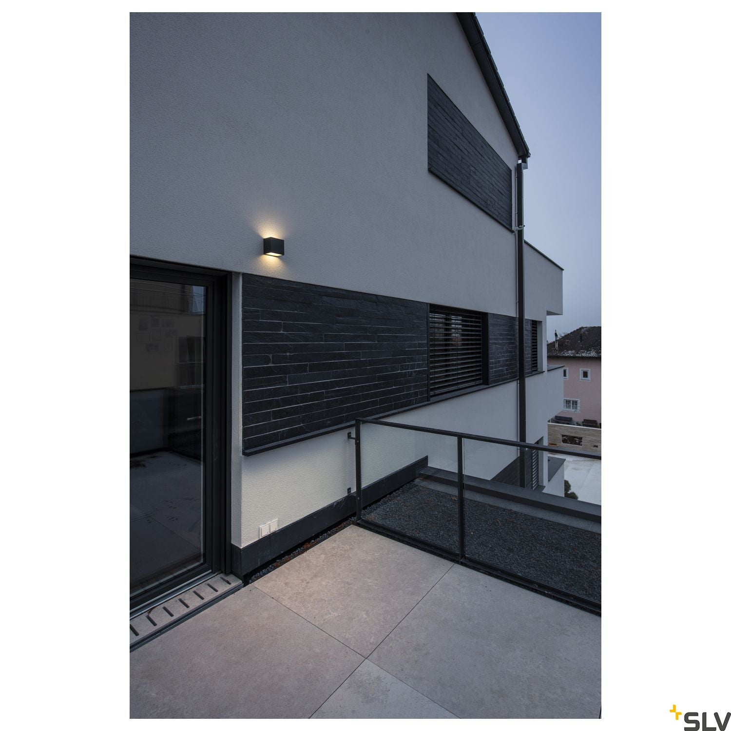 SLV SITRA CUBE WL, LED outdoor surface-mounted wall and ceiling light, anthracite, IP44, 3000K, 10W 1002032