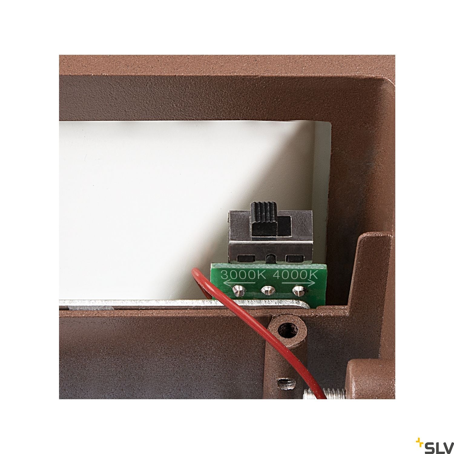 SLV SITRA CUBE WL, LED outdoor surface-mounted wall and ceiling light, rust coloured, IP44, 3000K, 10W 1002034