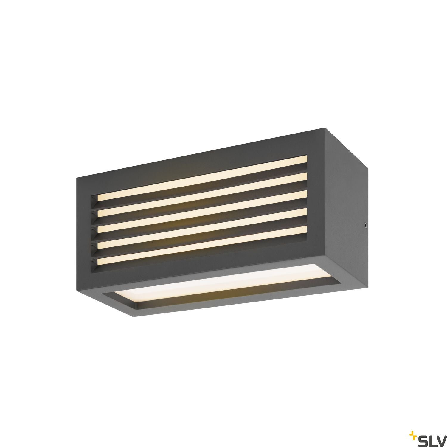 SLV BOX_L, LED outdoor surface-mounted wall and ceiling light, anthracite, IP44, 3000K, 19W 1002035