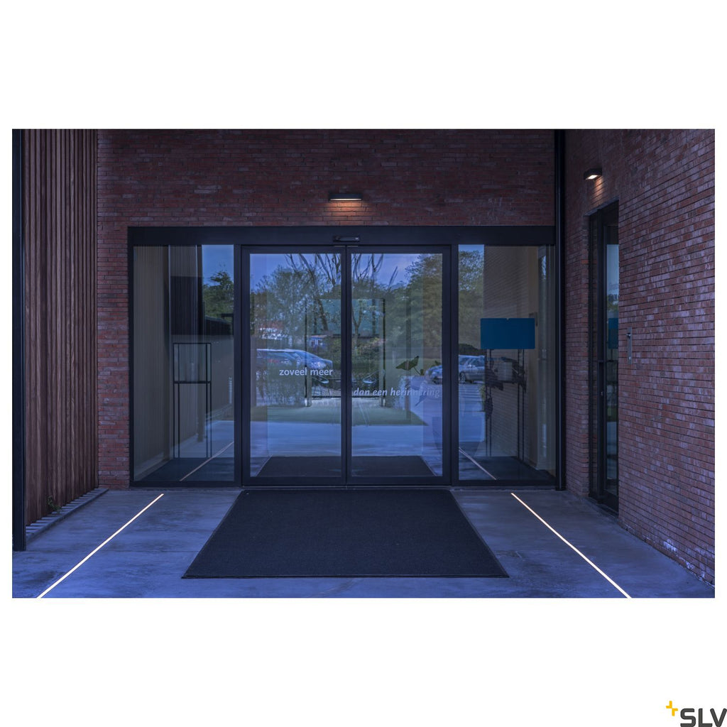 SLV PEMA® WL, LED Outdoor surface-mounted wall light, IP54, anthracite, 3000K 1002069