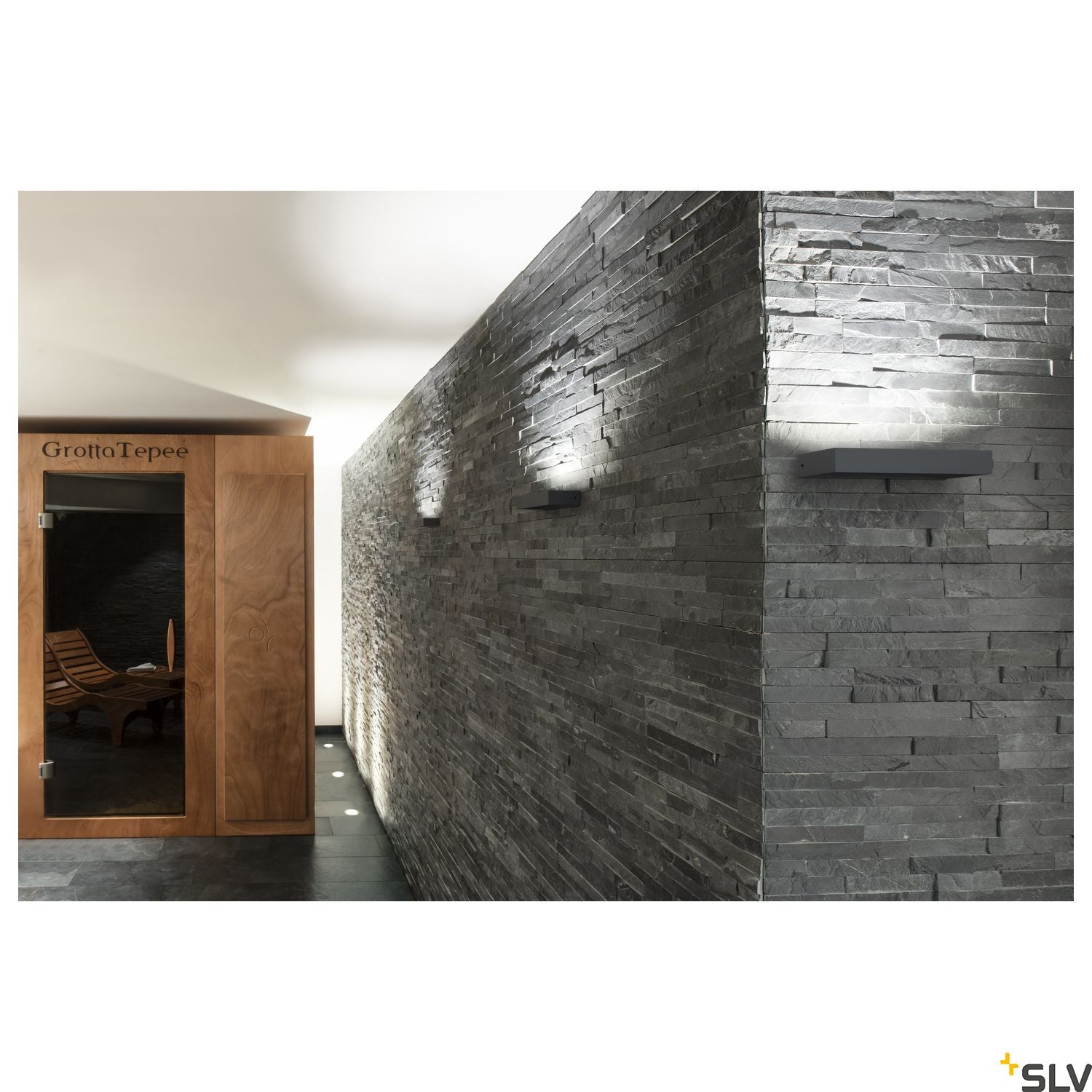 SLV PEMA® WL, LED Outdoor surface-mounted wall light, IP54, anthracite, 3000K 1002069