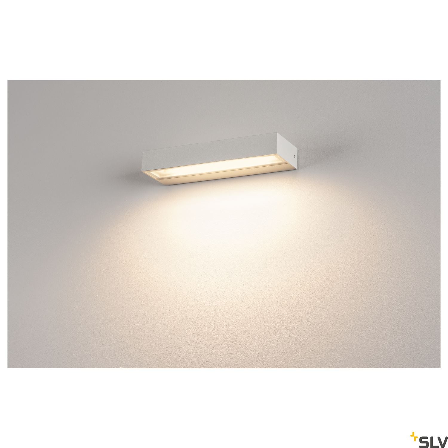 SLV PEMA® WL, LED Outdoor surface-mounted wall light, IP54, white, 3000K 1002070