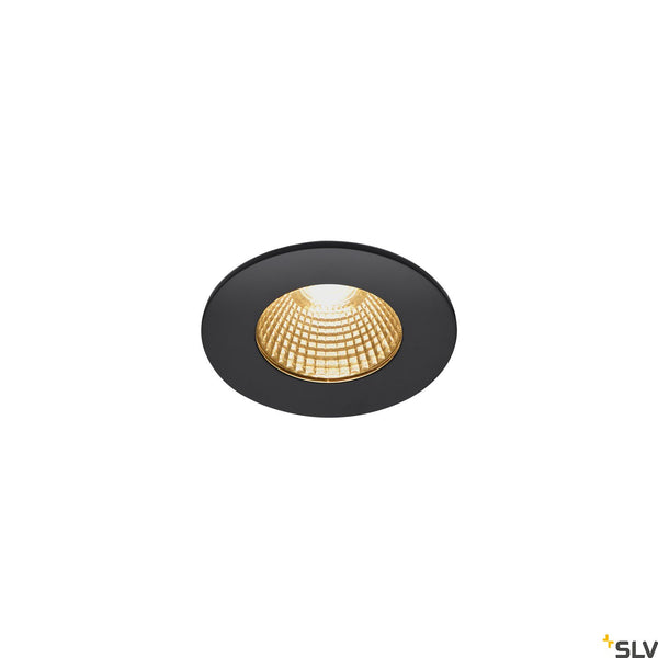 SLV PATTA-I, LED outdoor recessed ceiling light, round DL IP65 black 1800-3000K 1002098