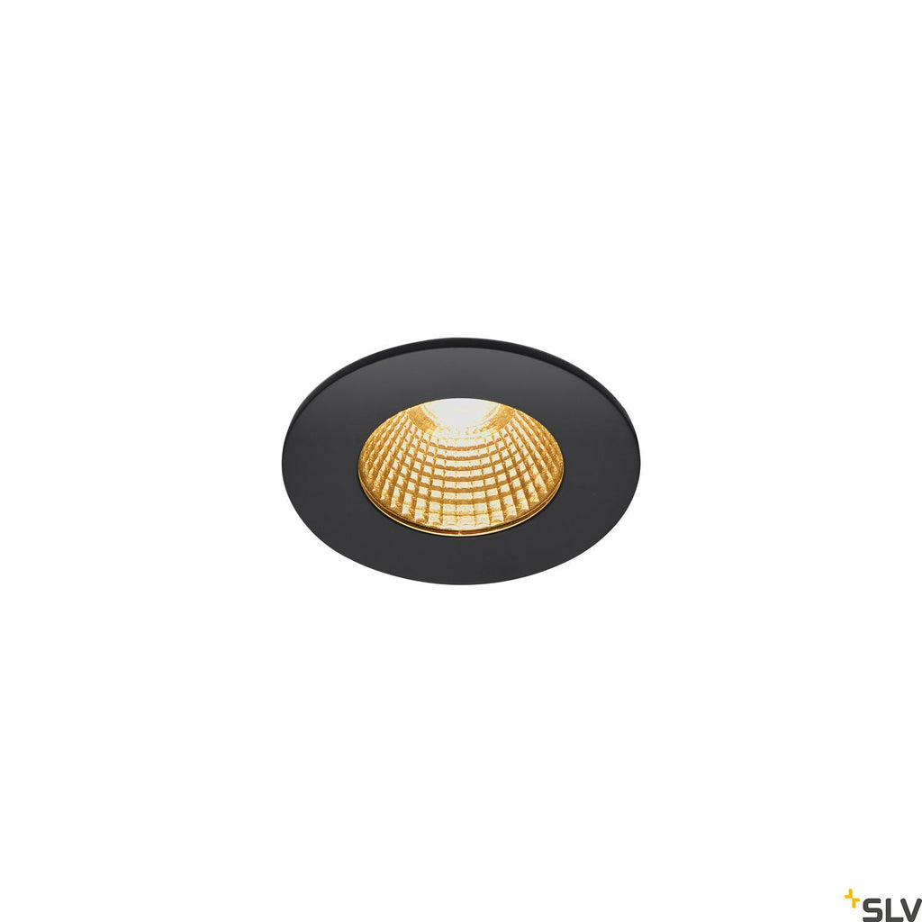 SLV PATTA-I, LED outdoor recessed ceiling light, round DL IP65 black 1800-3000K 1002098