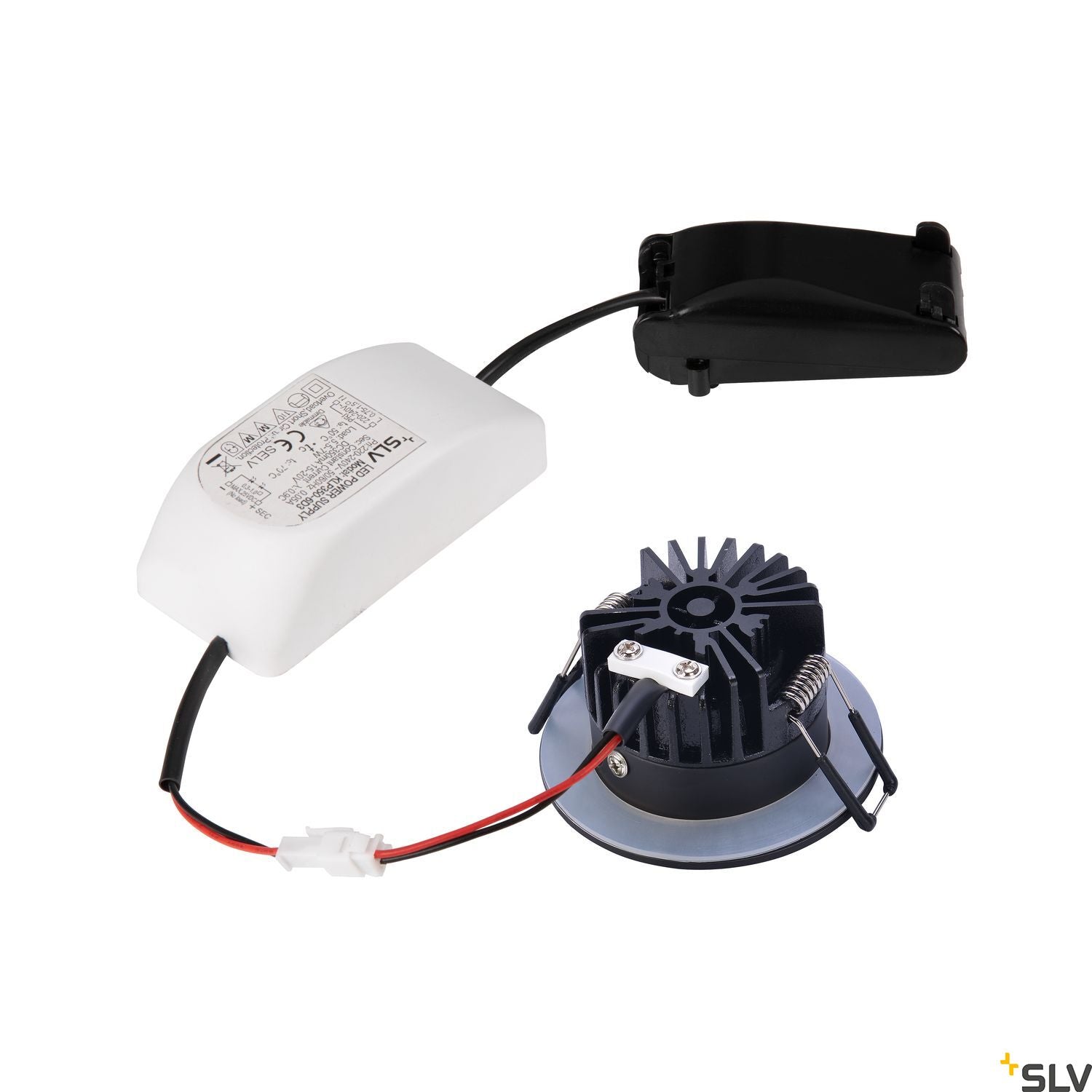 SLV PATTA-I, LED outdoor recessed ceiling light, round DL IP65 black 1800-3000K 1002098