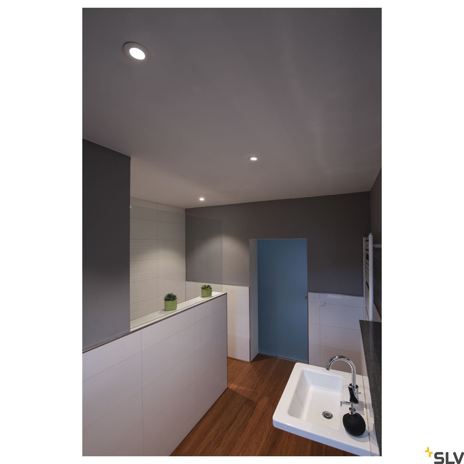 SLV PATTA-I, LED outdoor recessed ceiling light, round DL IP65 white 1800-3000K 1002099