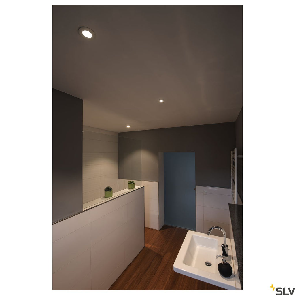 SLV PATTA-I, LED outdoor recessed ceiling light, round DL IP65 white 1800-3000K 1002099