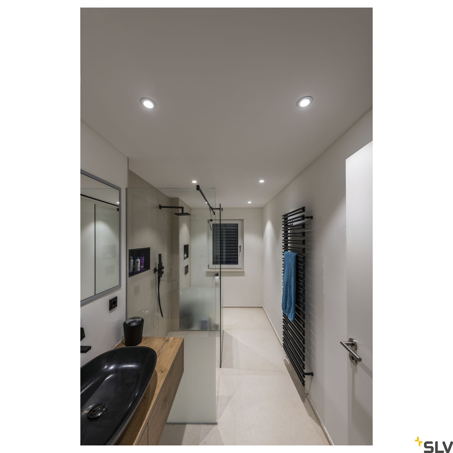 SLV PATTA-I, LED outdoor recessed ceiling light, round DL IP65 white 1800-3000K 1002099
