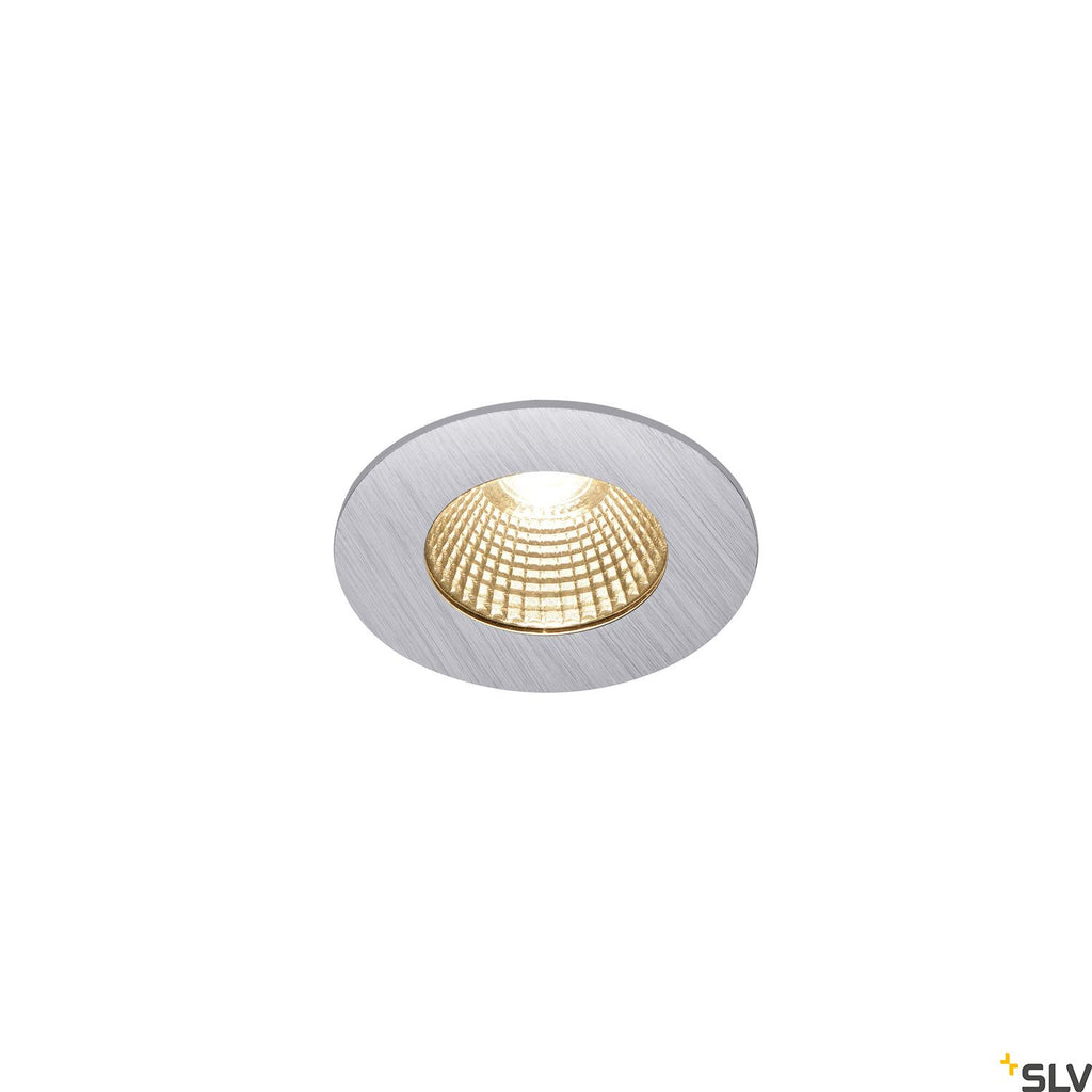 SLV PATTA-I, LED Outdoor recessed ceiling light, round DL IP65 silver 1800-3000K 1002100