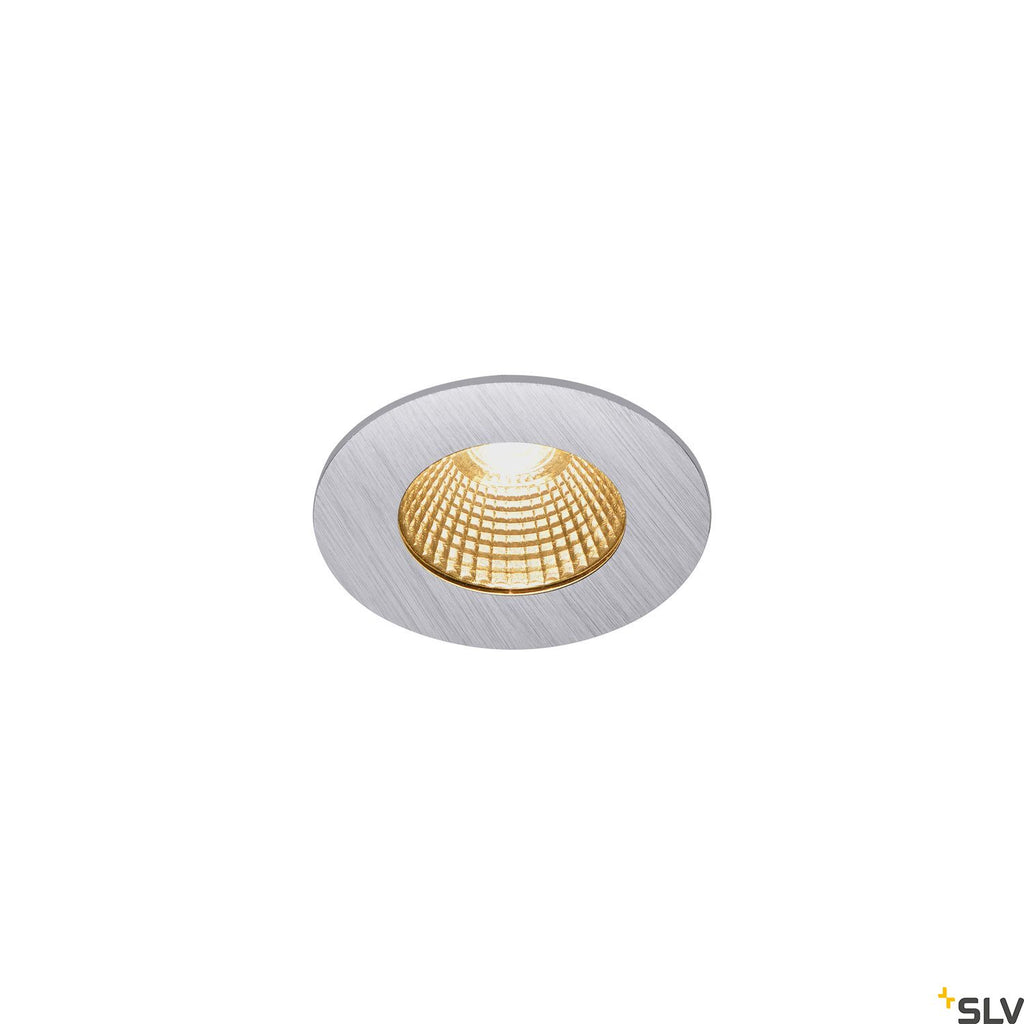 SLV PATTA-I, LED Outdoor recessed ceiling light, round DL IP65 silver 1800-3000K 1002100