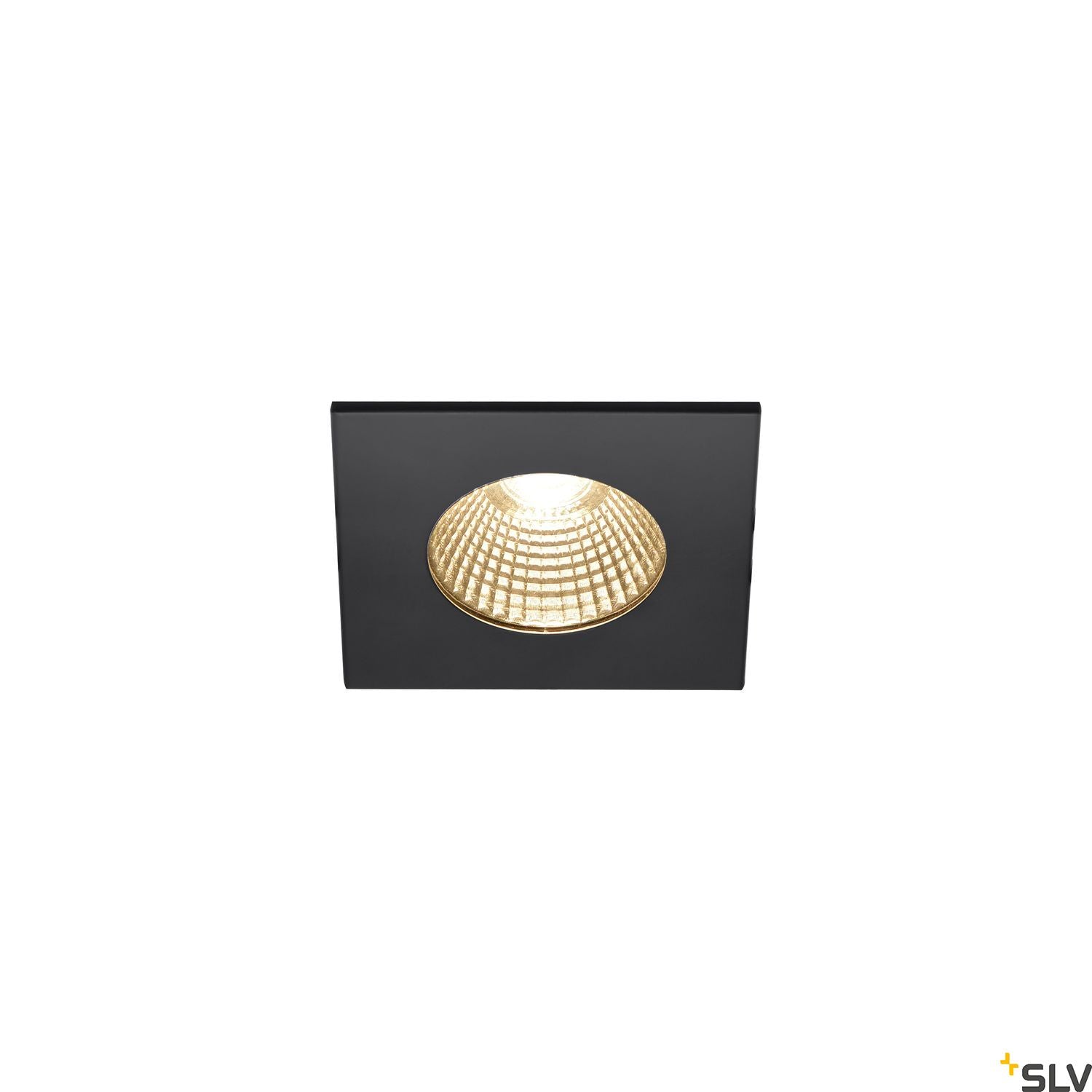 SLV PATTA-I, LED outdoor recessed ceiling light, angular DL IP65 black 1800-3000K 1002101