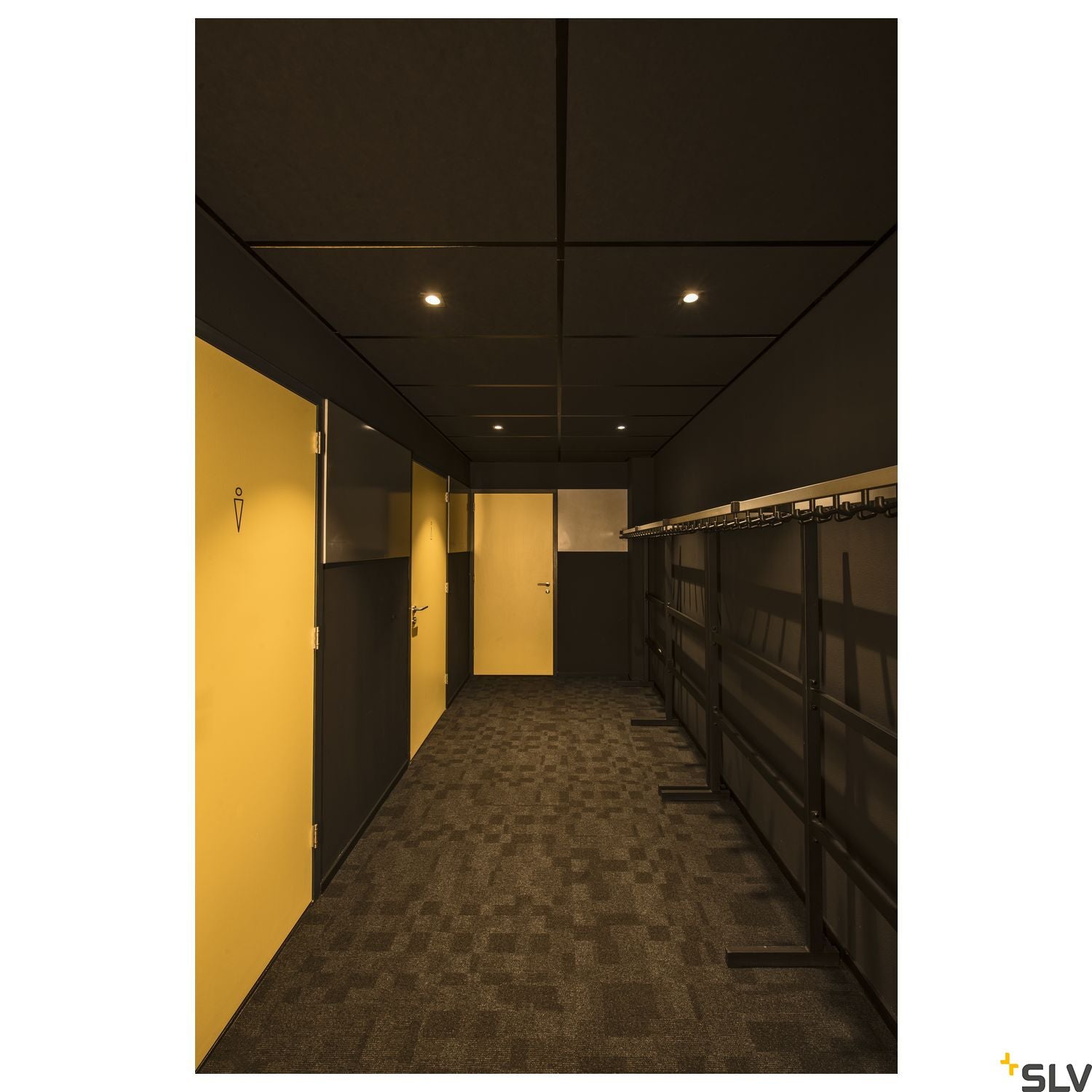 SLV PATTA-I, LED outdoor recessed ceiling light, angular DL IP65 black 1800-3000K 1002101