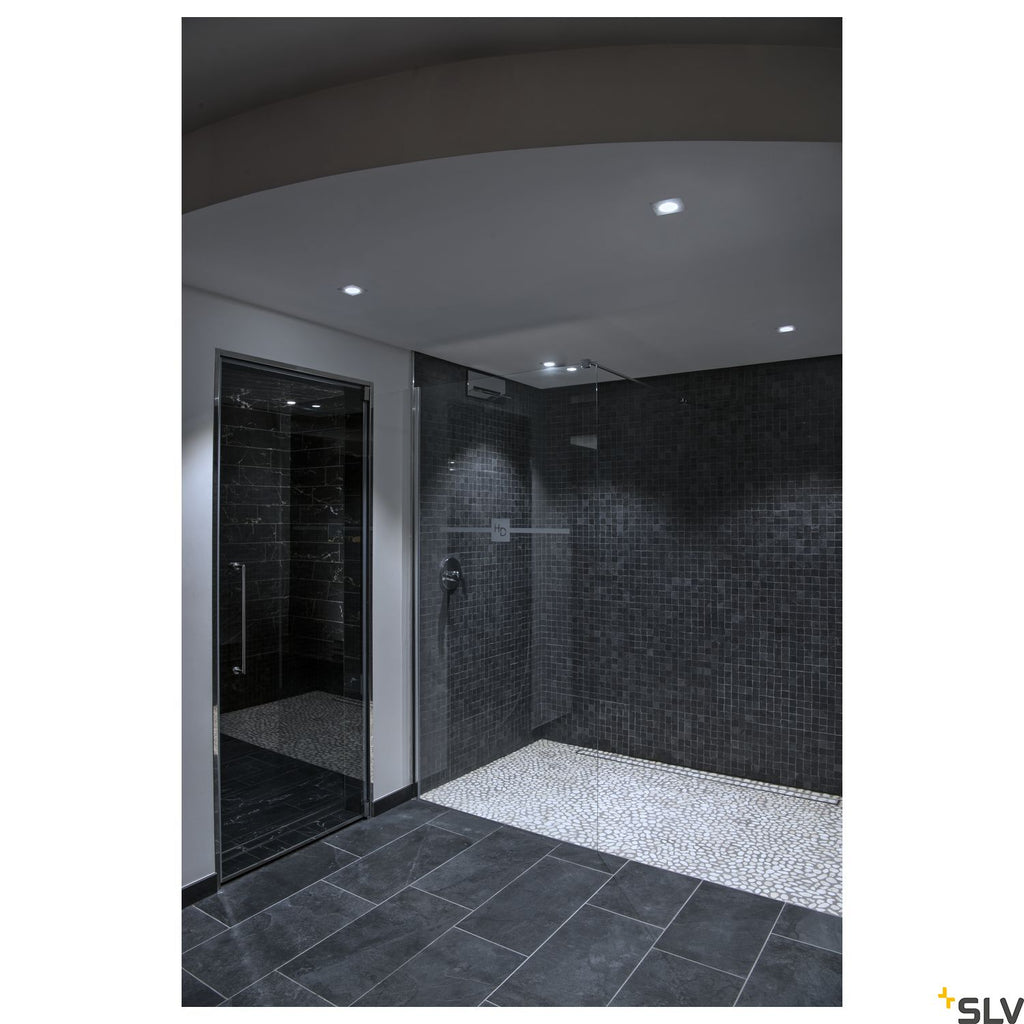SLV PATTA-I, LED outdoor recessed ceiling light, angular DL IP65 white 1800-3000K 1002102