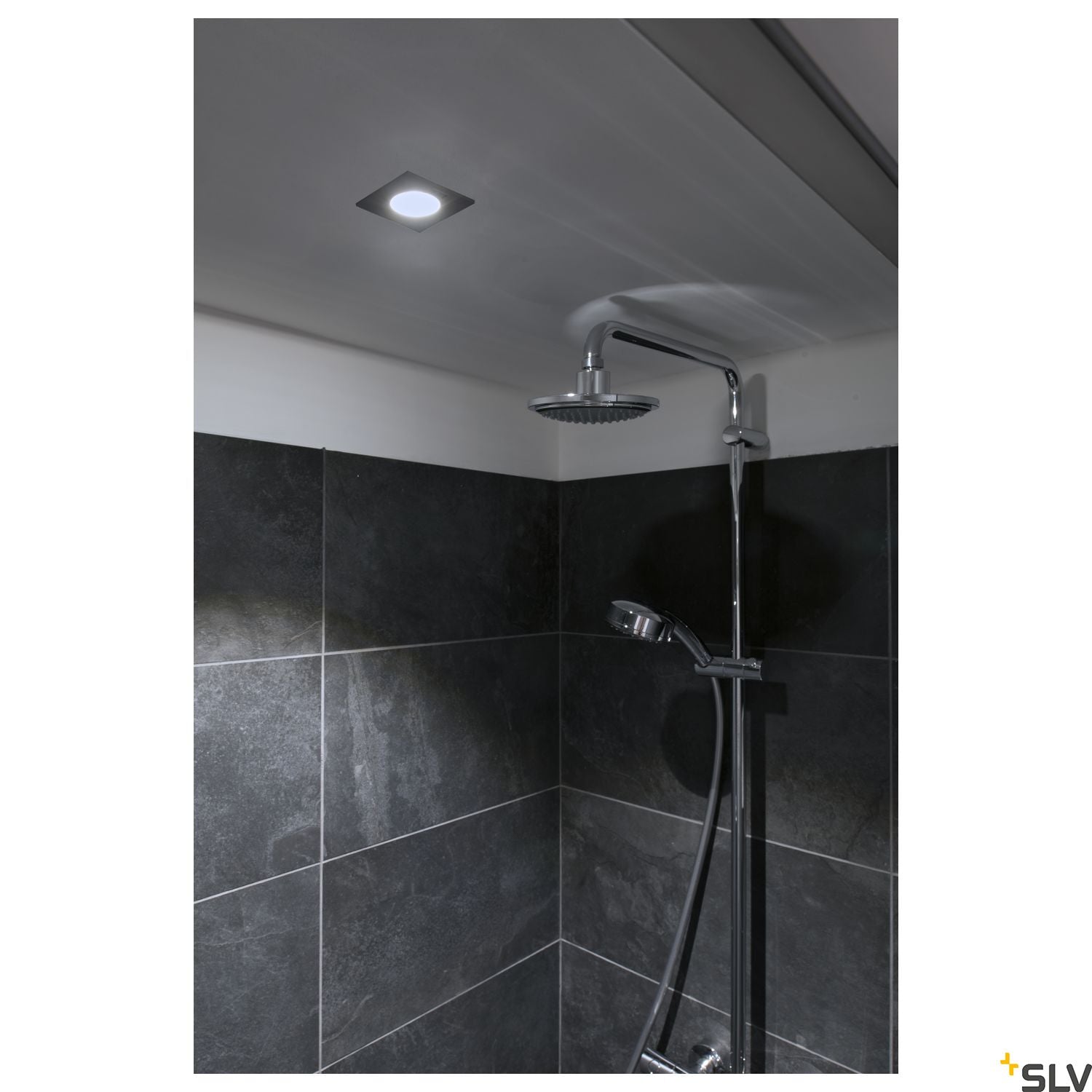 SLV PATTA-I, LED outdoor recessed ceiling light, angular DL IP65 white 1800-3000K 1002102