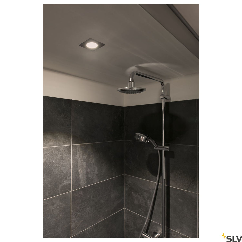 SLV PATTA-I, LED outdoor recessed ceiling light, angular DL IP65 white 1800-3000K 1002102