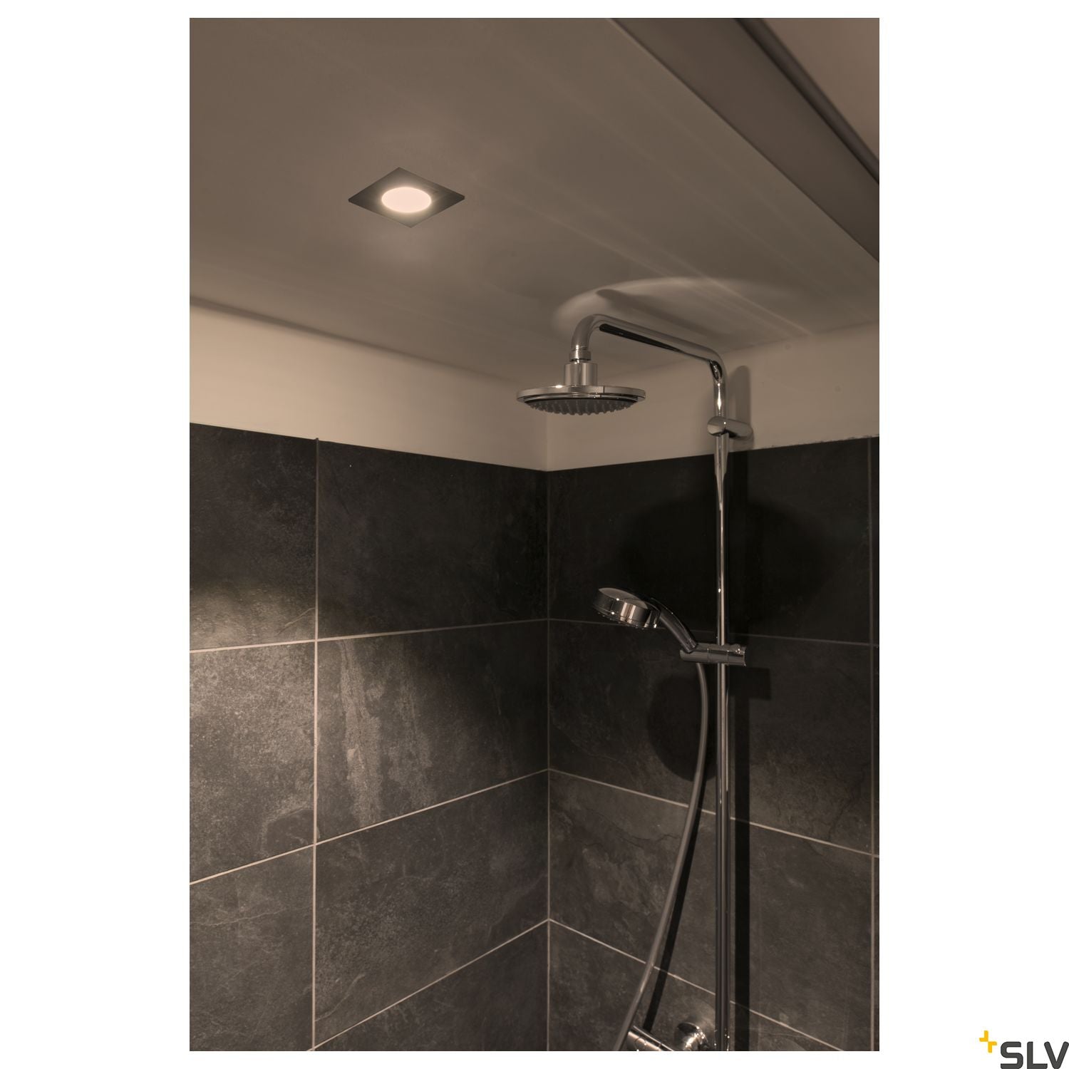SLV PATTA-I, LED outdoor recessed ceiling light, angular DL IP65 white 1800-3000K 1002102