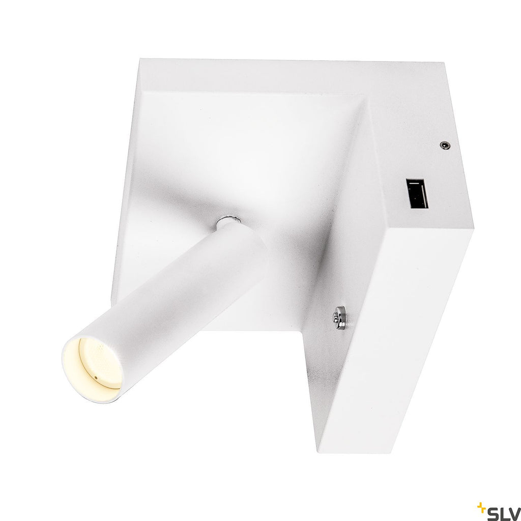 SLV KARPO Bedside, LED Indoor surface-mounted wall light, white, 3000K 1002140