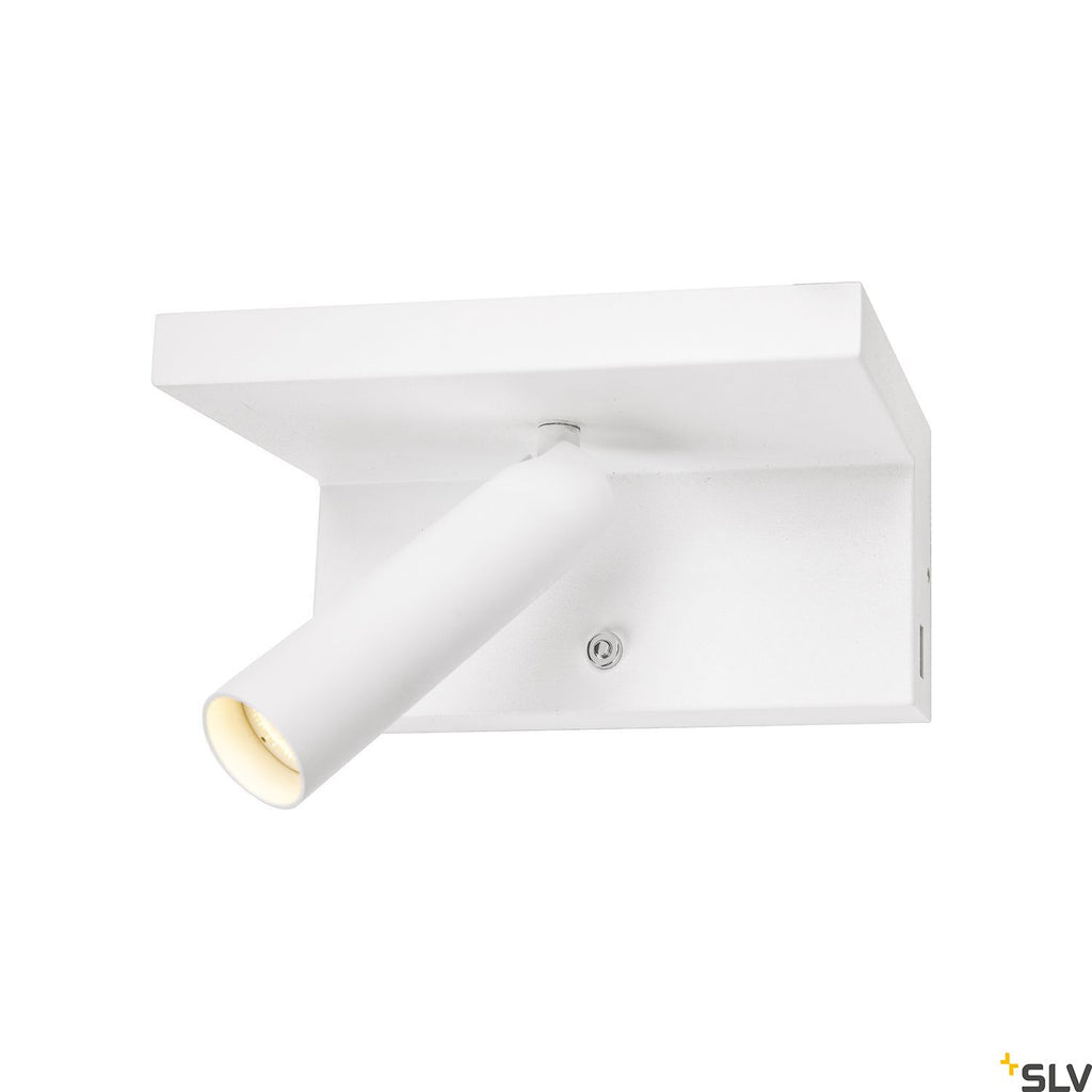 SLV KARPO Bedside, LED Indoor surface-mounted wall light, white, 3000K 1002140
