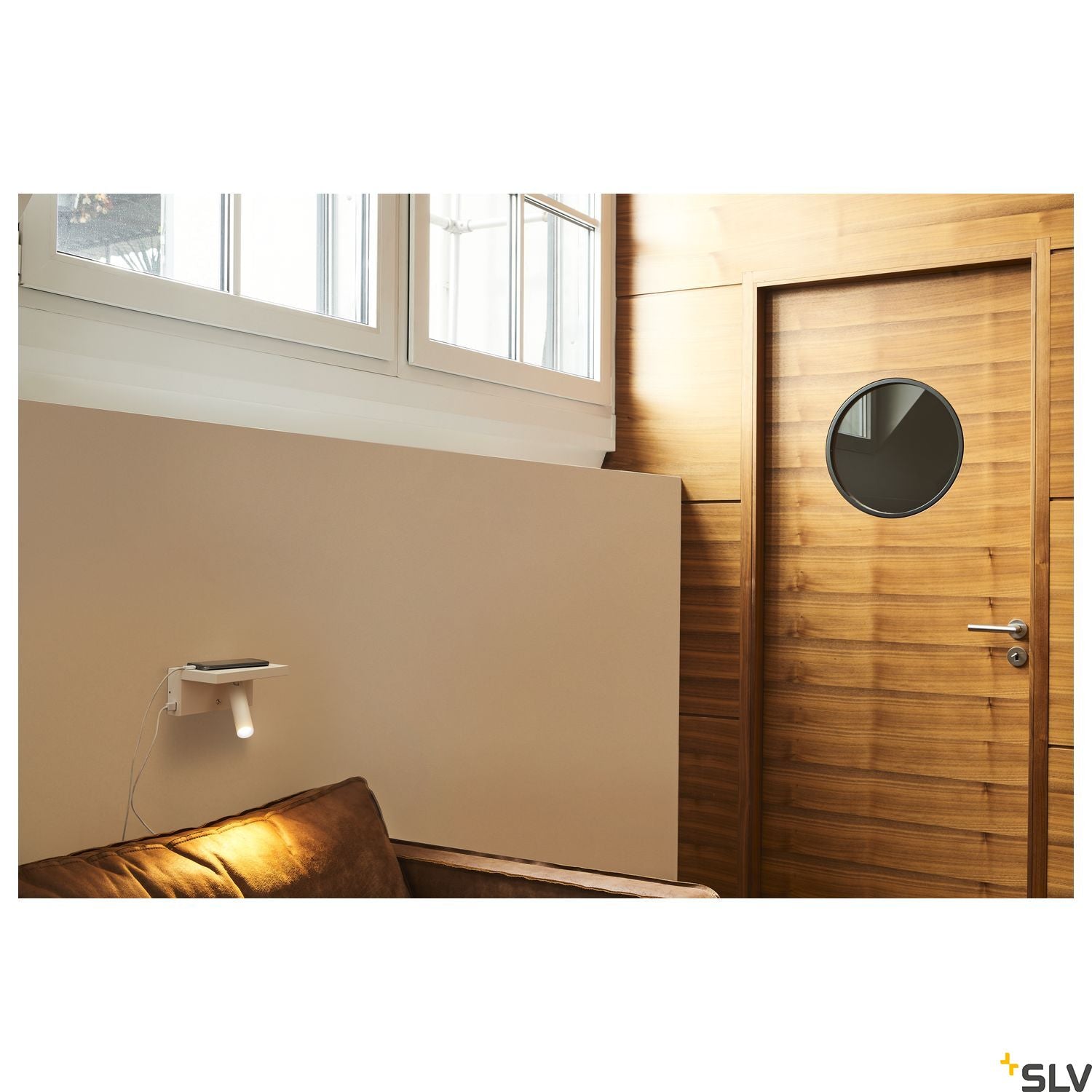SLV KARPO Bedside, LED Indoor surface-mounted wall light, white, 3000K 1002140