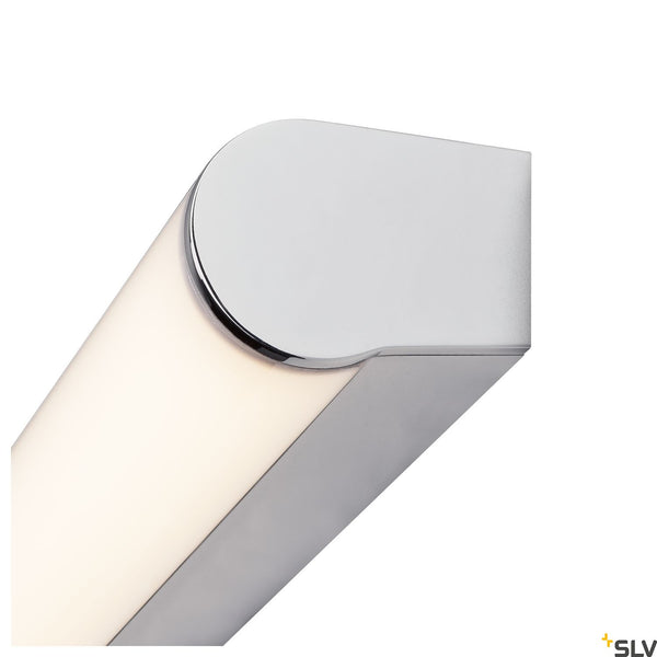 SLV MARYLIN, LED Outdoor surface-mounted wall light, chrome, IP44, 3000K, 10W 1002190