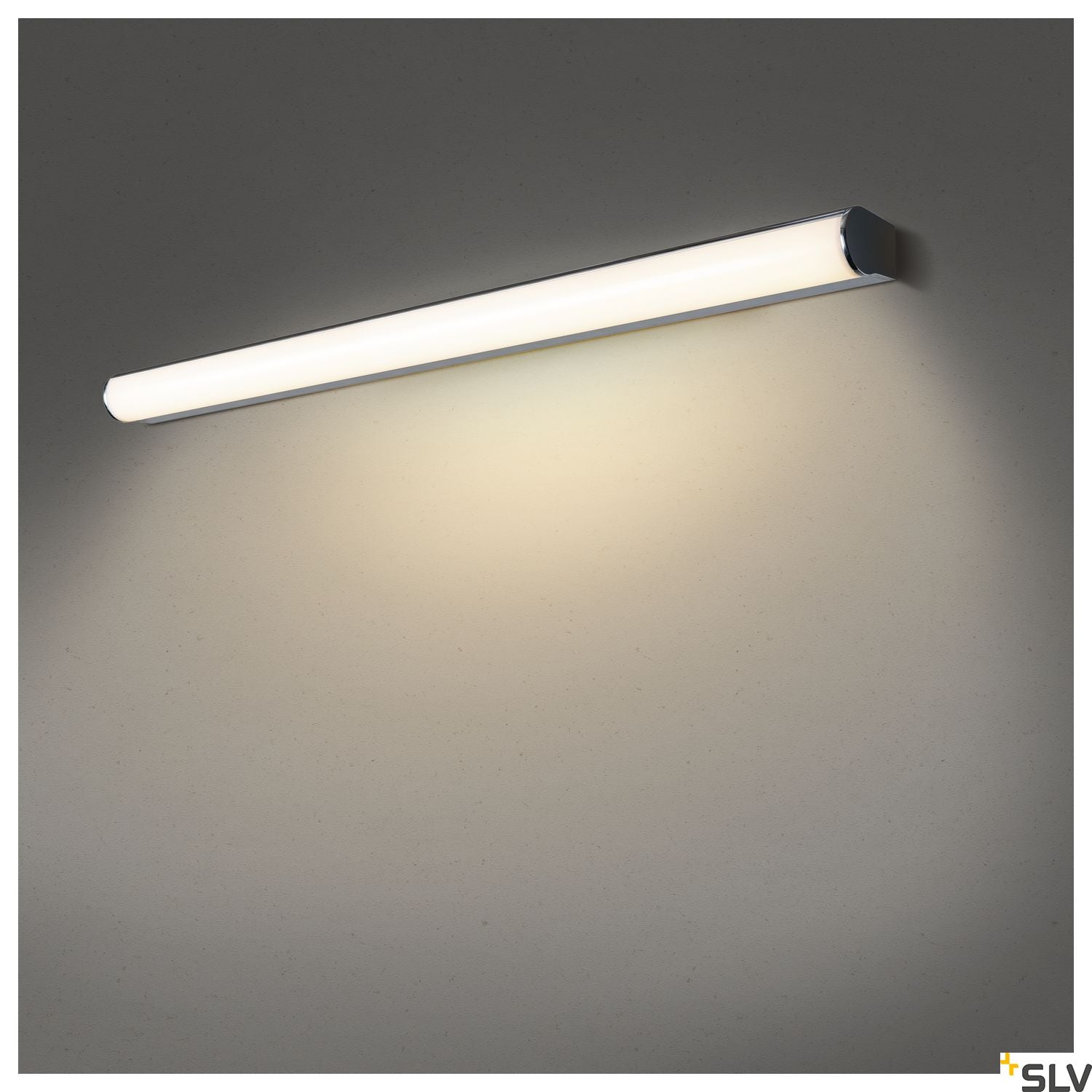 SLV MARYLIN, LED Outdoor surface-mounted wall light, chrome, IP44, 3000K, 21W 1002192