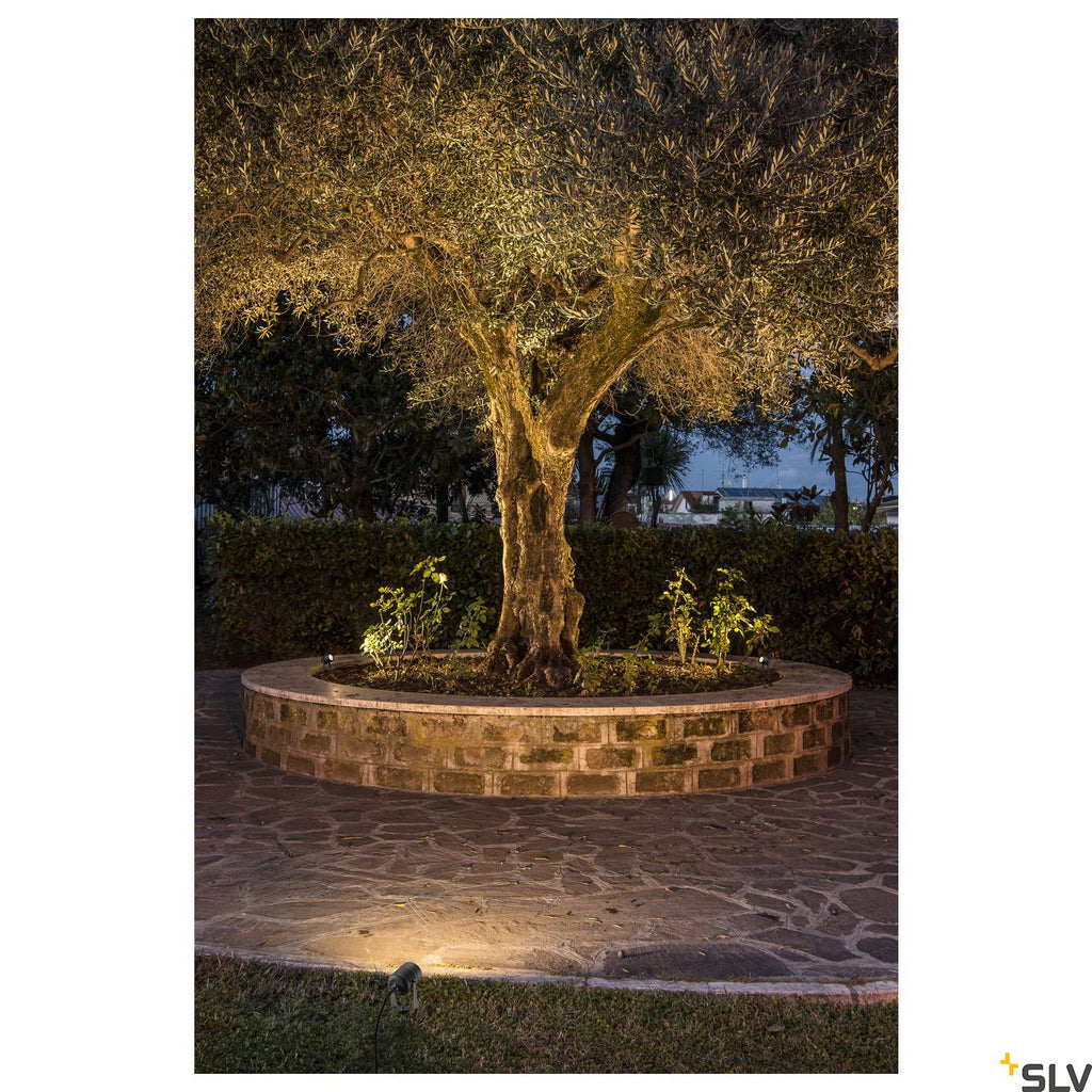 SLV LED SPIKE, LED outdoor ground spike luminaire, anthracite, IP55, 3000K, 40° 1002201