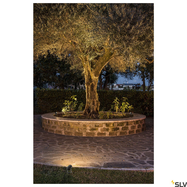 SLV LED SPIKE, LED outdoor ground spike luminaire, anthracite, IP55, 3000K, 40° 1007949