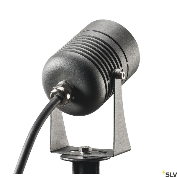 SLV LED SPIKE, LED outdoor ground spike luminaire, anthracite, IP55, 3000K, 40° 1007949