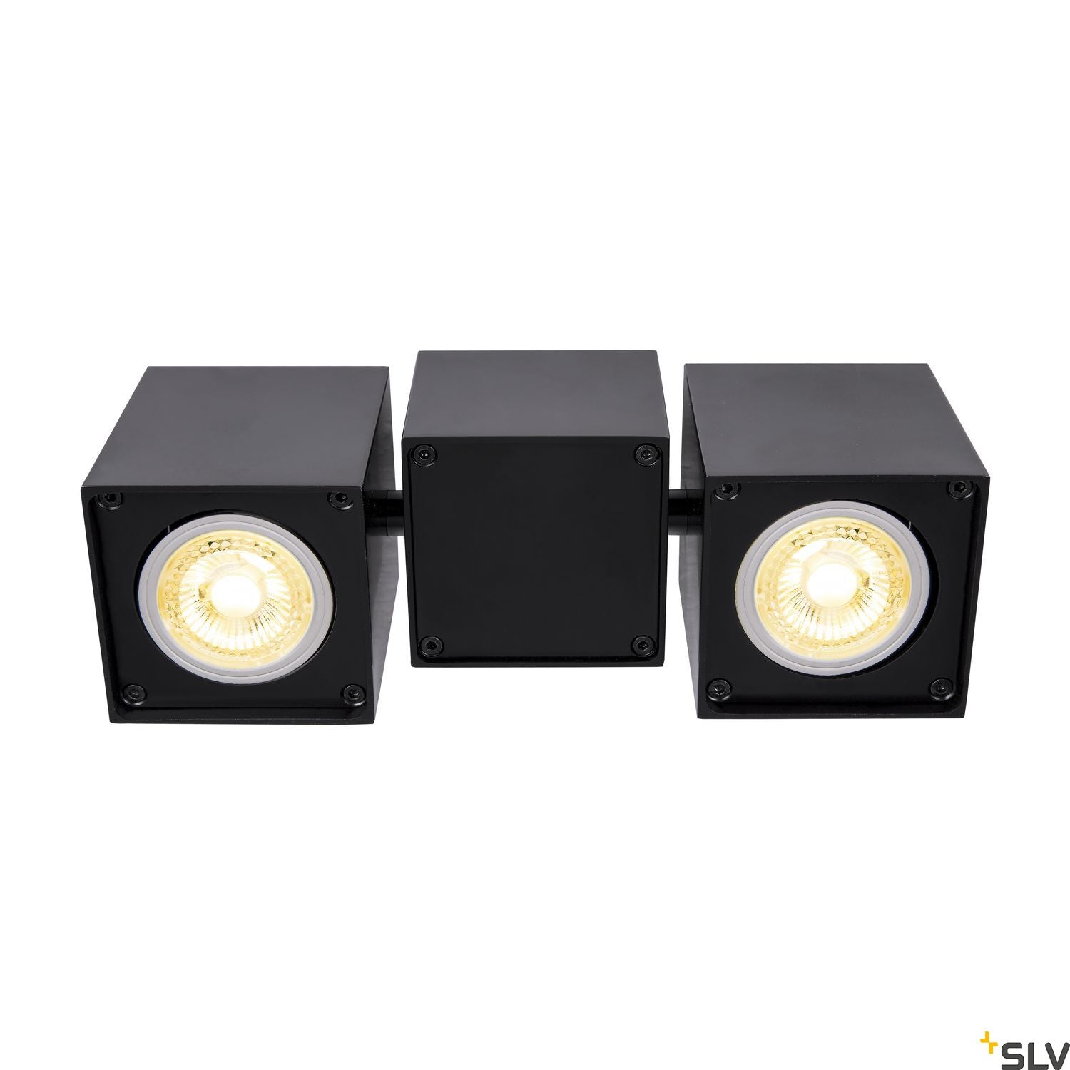 SLV ALTRA DICE CL, Indoor surface-mounted wall and ceiling light, double, QPAR51, black 1002215
