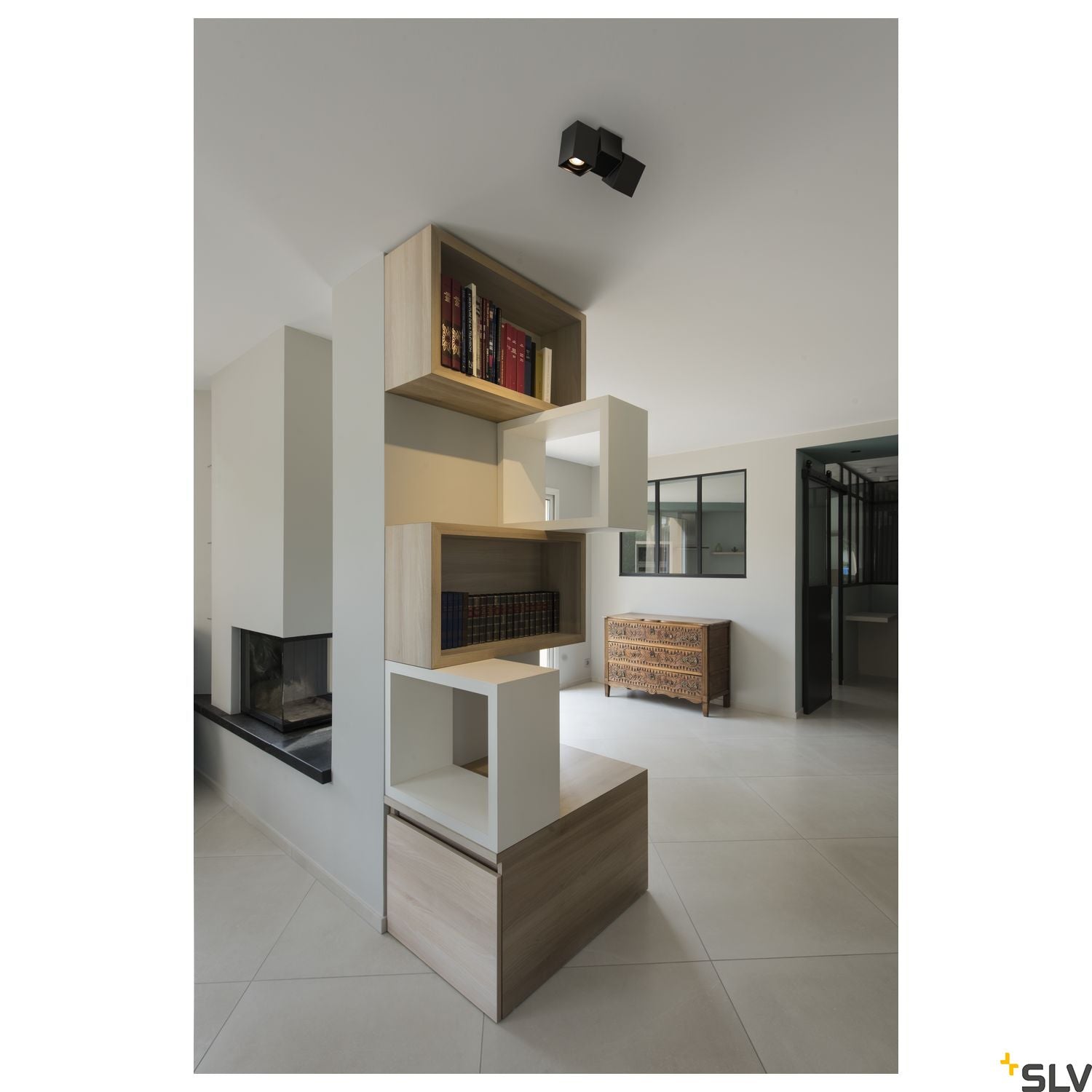 SLV ALTRA DICE CL, Indoor surface-mounted wall and ceiling light, double, QPAR51, black 1002215