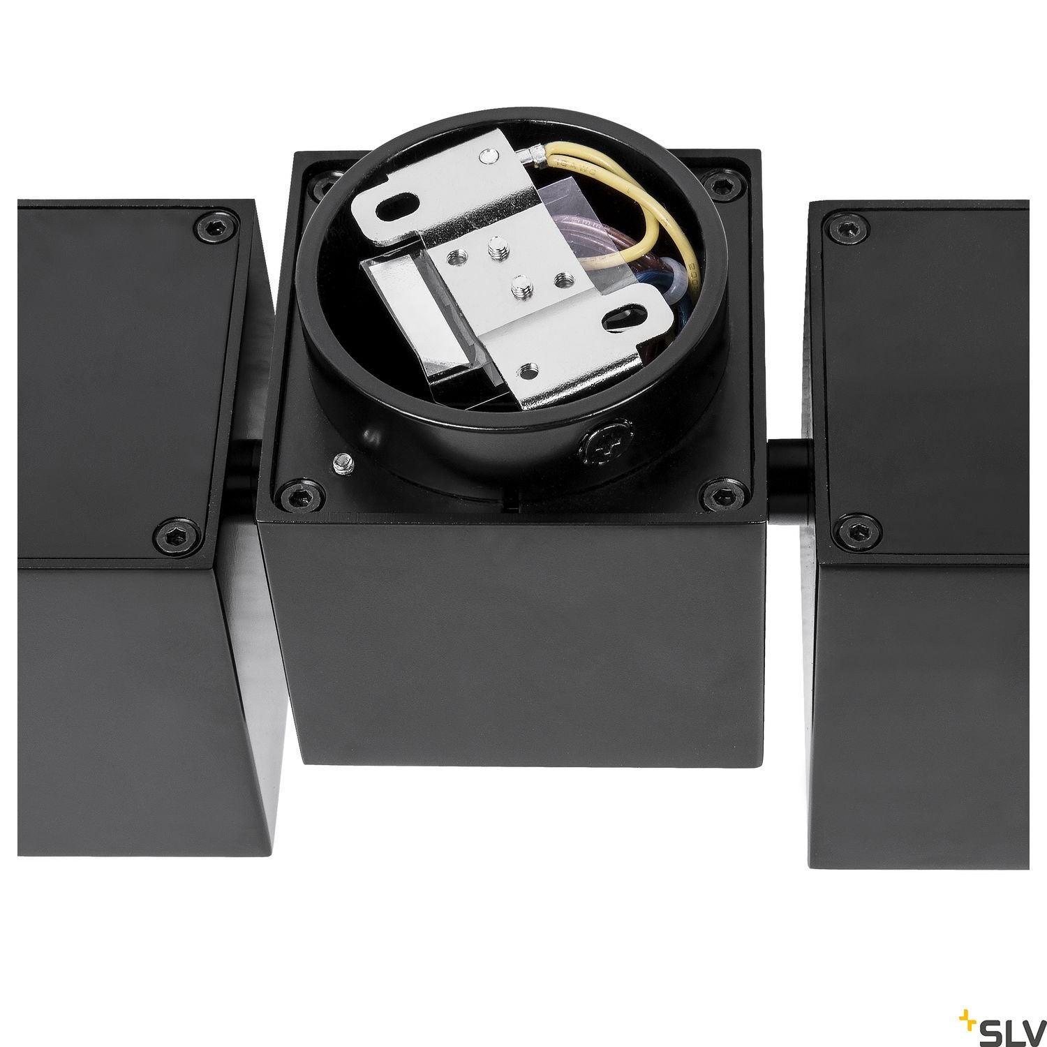 SLV ALTRA DICE CL, Indoor surface-mounted wall and ceiling light, double, QPAR51, black 1002215