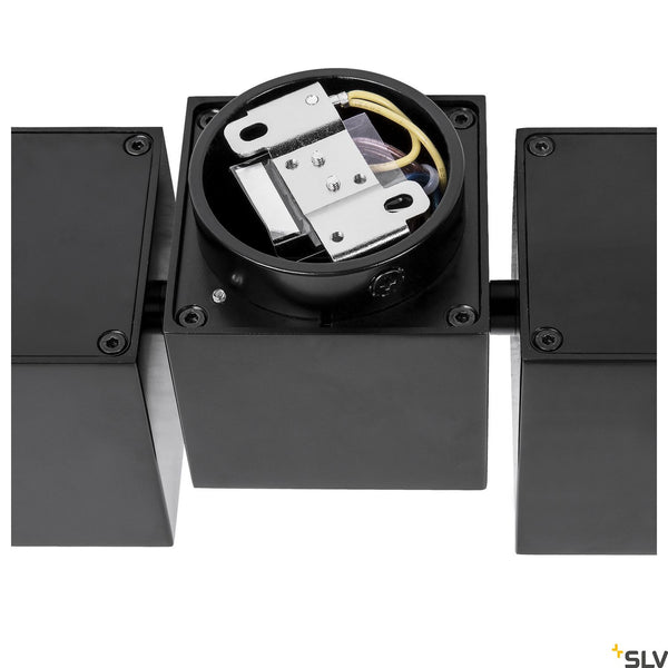 SLV ALTRA DICE CL, Indoor surface-mounted wall and ceiling light, double, QPAR51, black 1002215