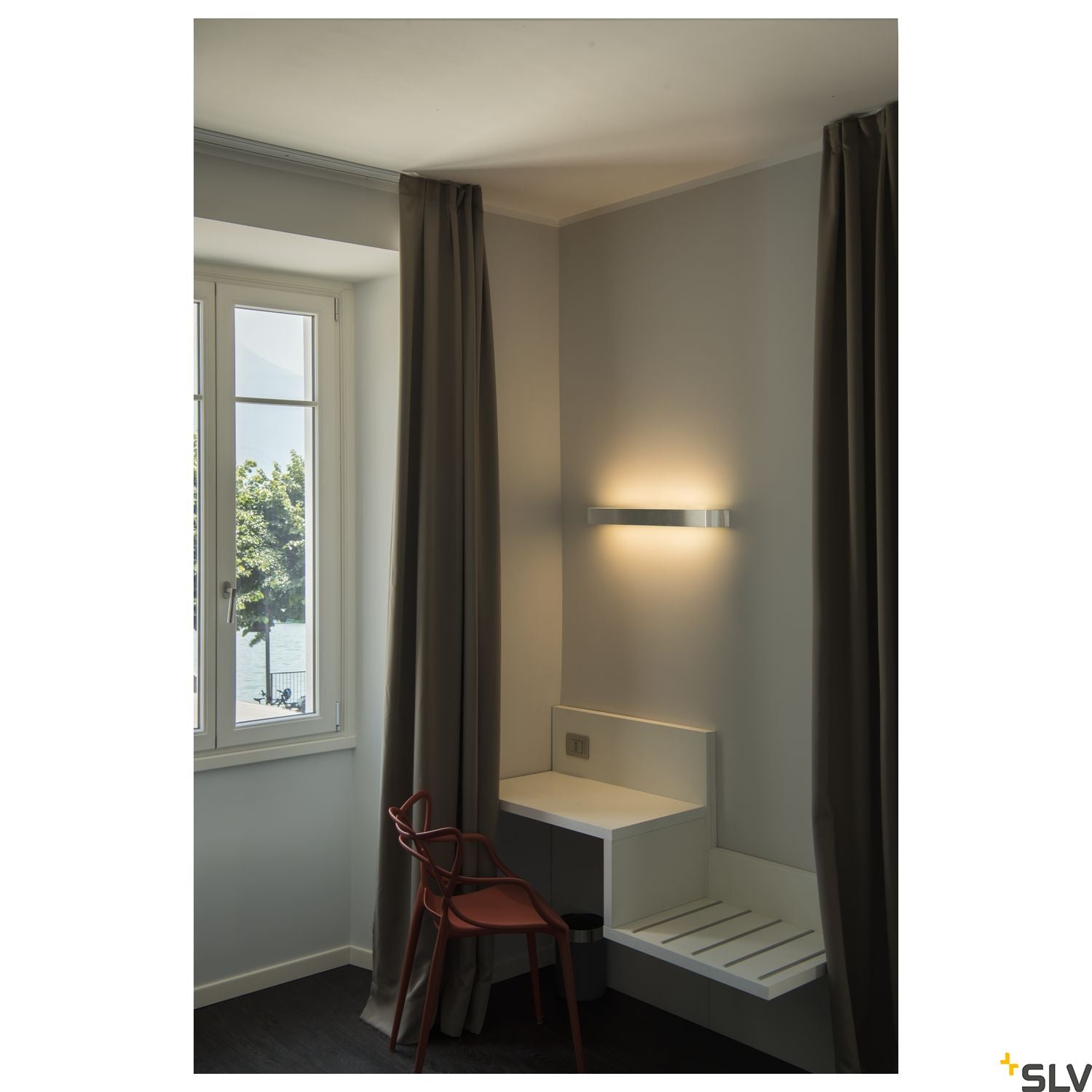 SLV ARLINA 60 Aluminium LED Wall Light 3000K 1002239