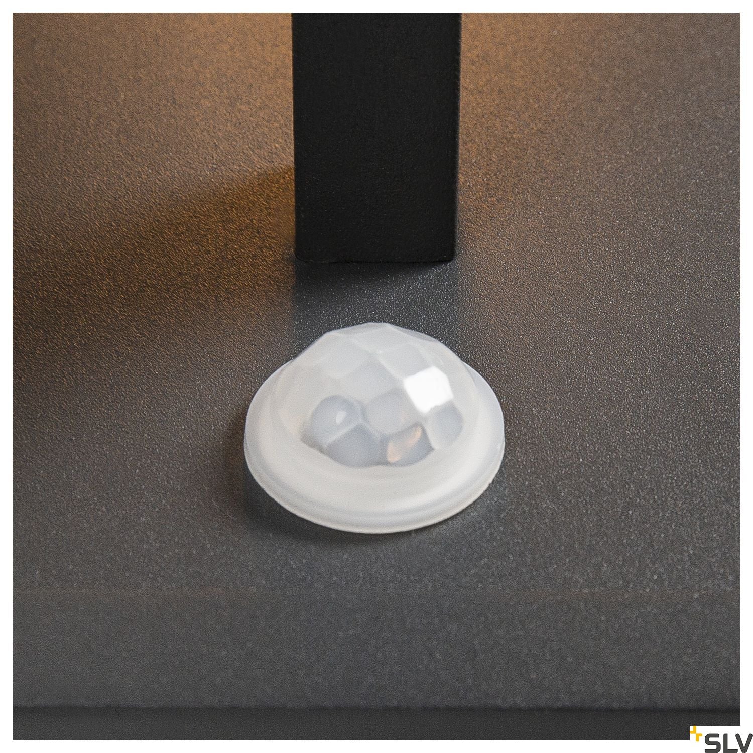 SLV QUADRULO SENSOR WL E27 outdoor surface-mounted wall light, anthracite, including sensor 1002402