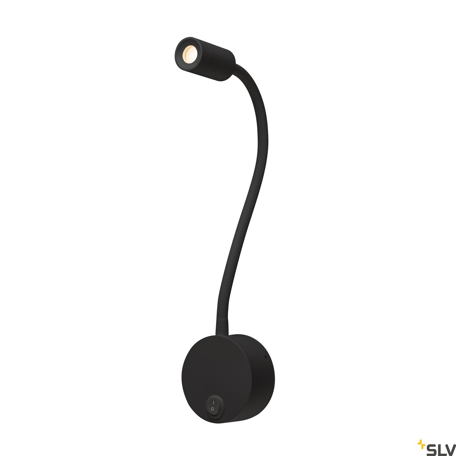 SLV DIO FLEX PLATE LED, LED Indoor surface-mounted wall light, black, 2700K 1002430