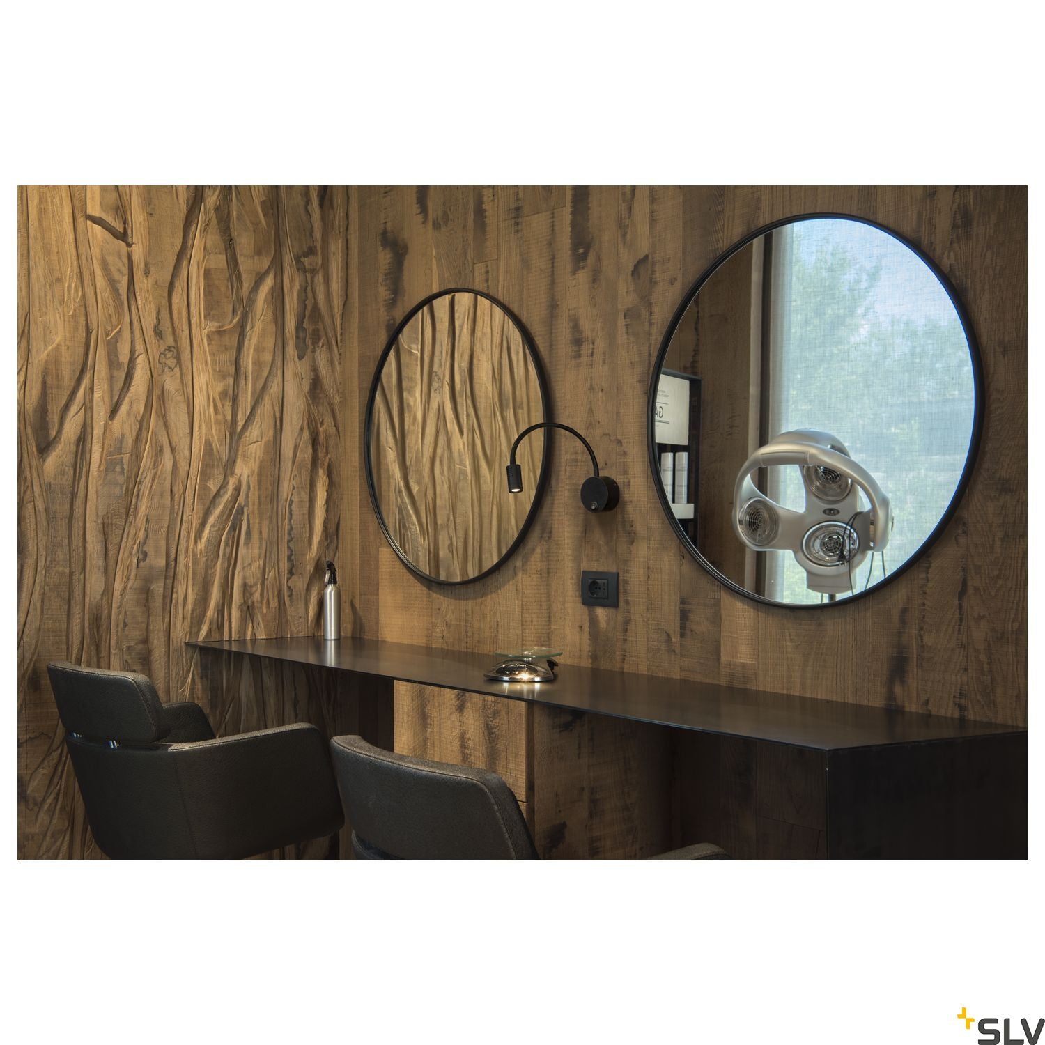 SLV DIO FLEX PLATE LED, LED Indoor surface-mounted wall light, black, 3000K 1002431