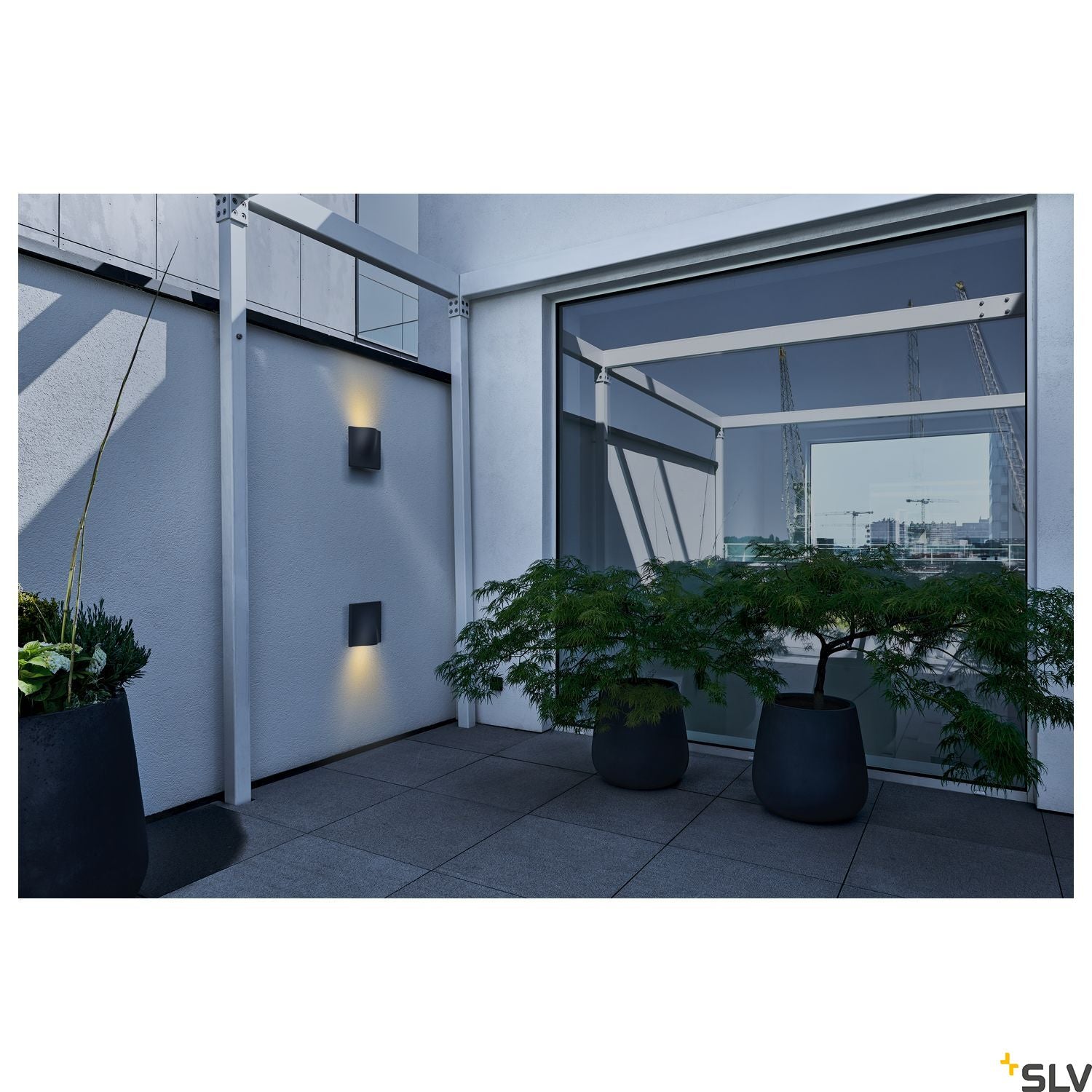 SLV VILUA II WL Outdoor recessed wall light, anthracite, 3000K IP54 100° 810lm 1002504