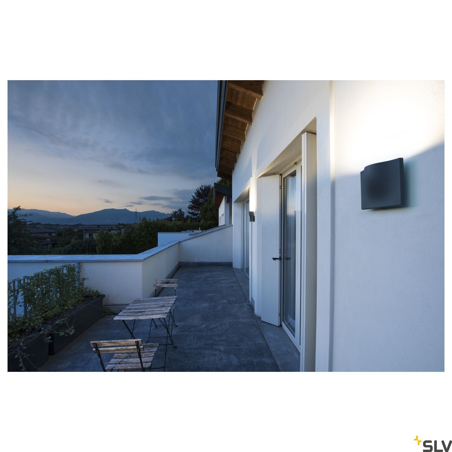 SLV VILUA II WL Outdoor recessed wall light, anthracite, 3000K IP54 100° 810lm 1002504