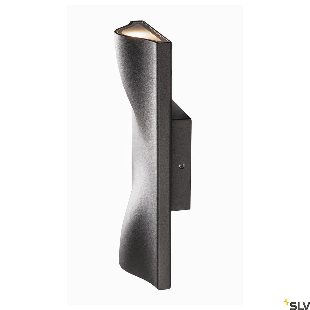 SLV VILUA UP/DOWN WL Outdoor recessed wall light, anthracite, IP54 100° 1002505