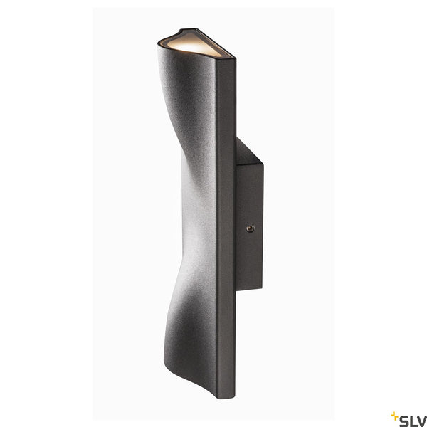SLV VILUA UP/DOWN WL Outdoor recessed wall light, anthracite, IP54 100° 1002505