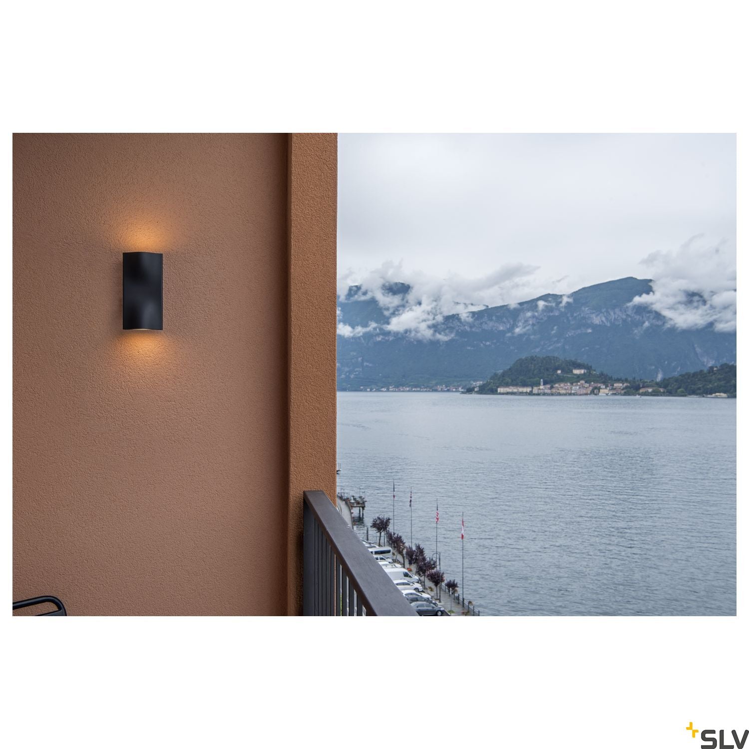 SLV VILUA UP/DOWN WL Outdoor recessed wall light, anthracite, IP54 100° 1002505