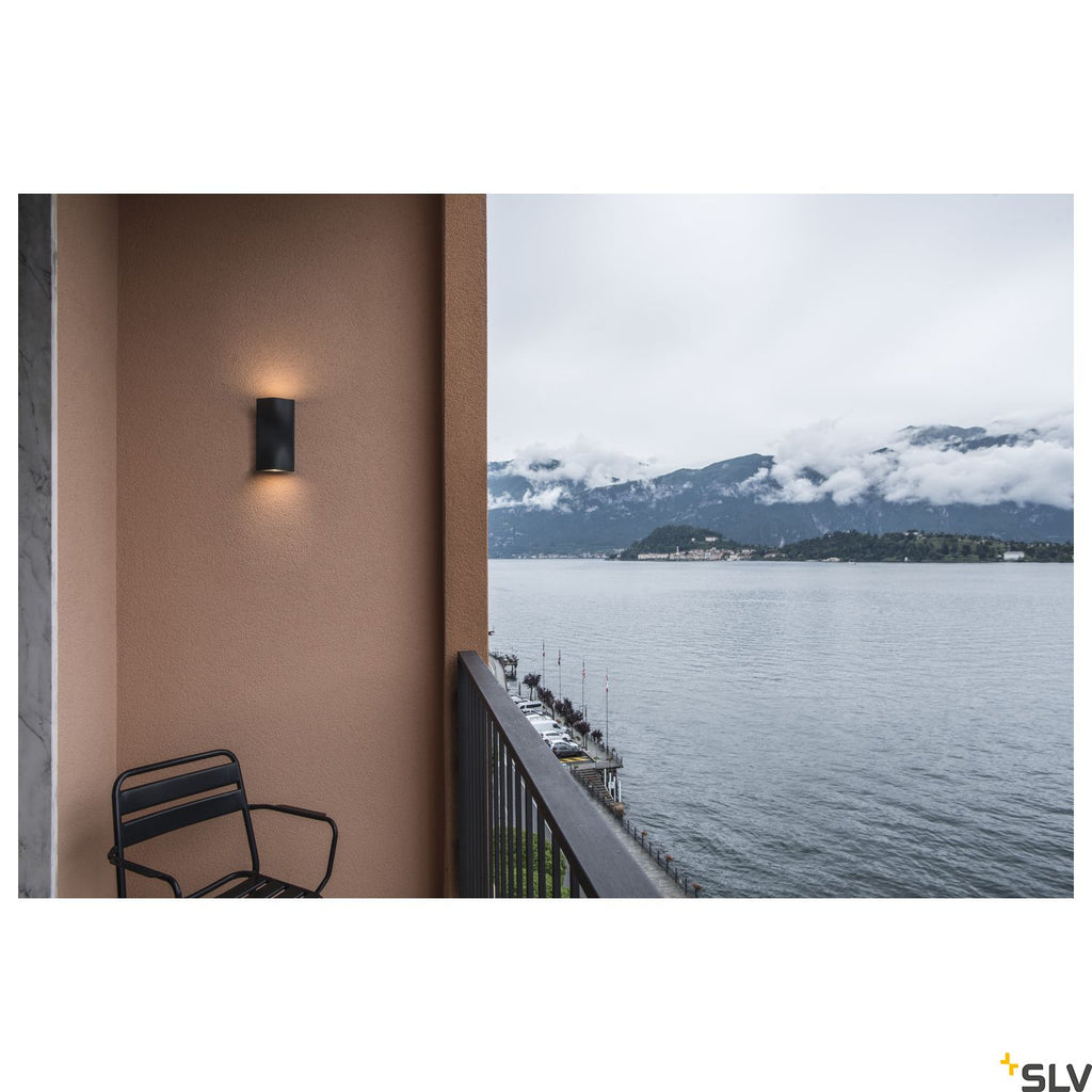 SLV VILUA UP/DOWN WL Outdoor recessed wall light, anthracite, IP54 100° 1002505
