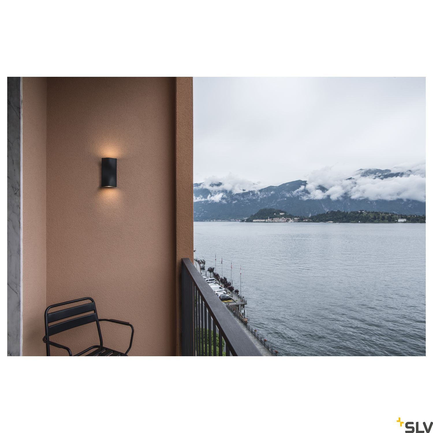 SLV VILUA UP/DOWN WL Outdoor recessed wall light, anthracite, IP54 100° 1002505