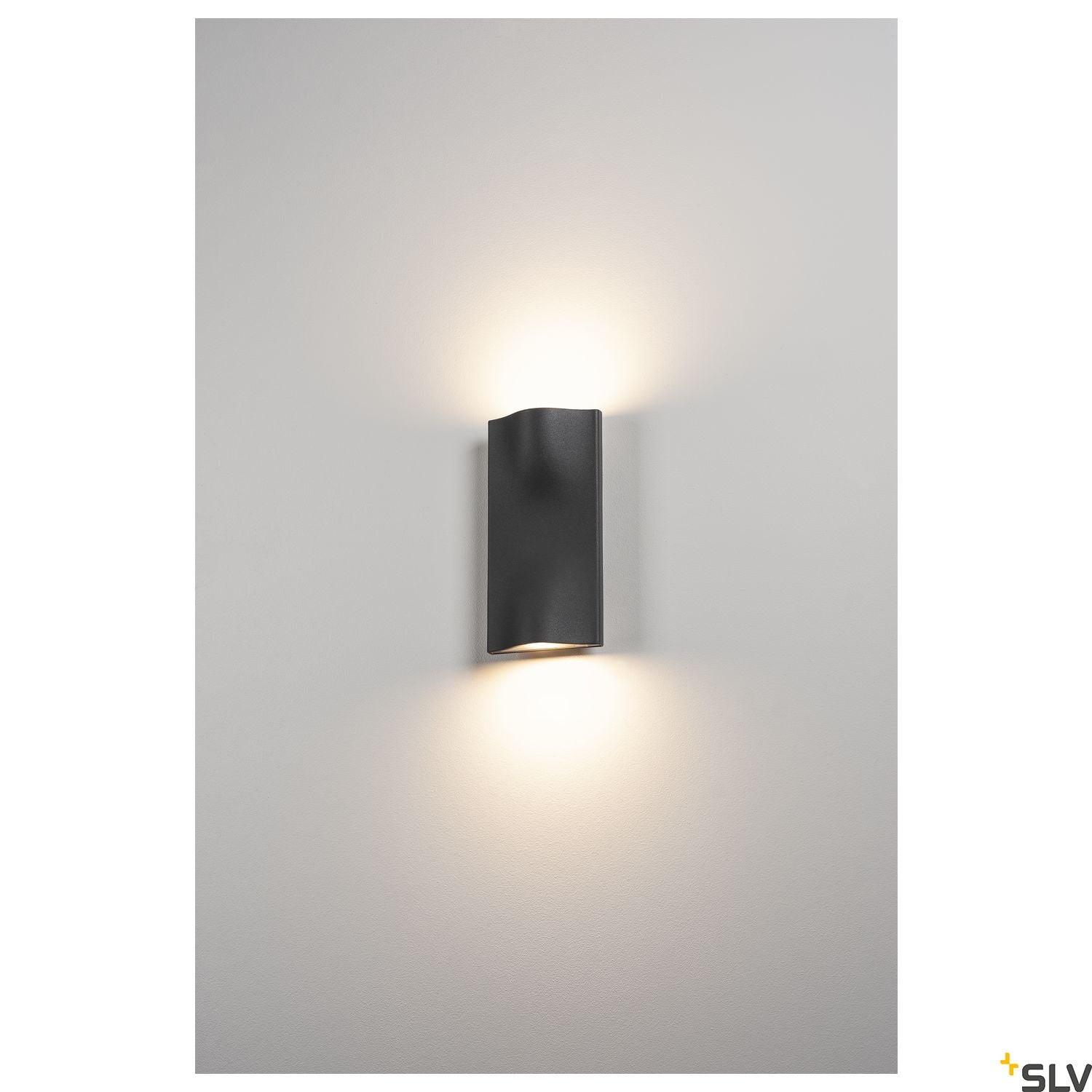 SLV VILUA UP/DOWN WL Outdoor recessed wall light, anthracite, IP54 100° 1002505