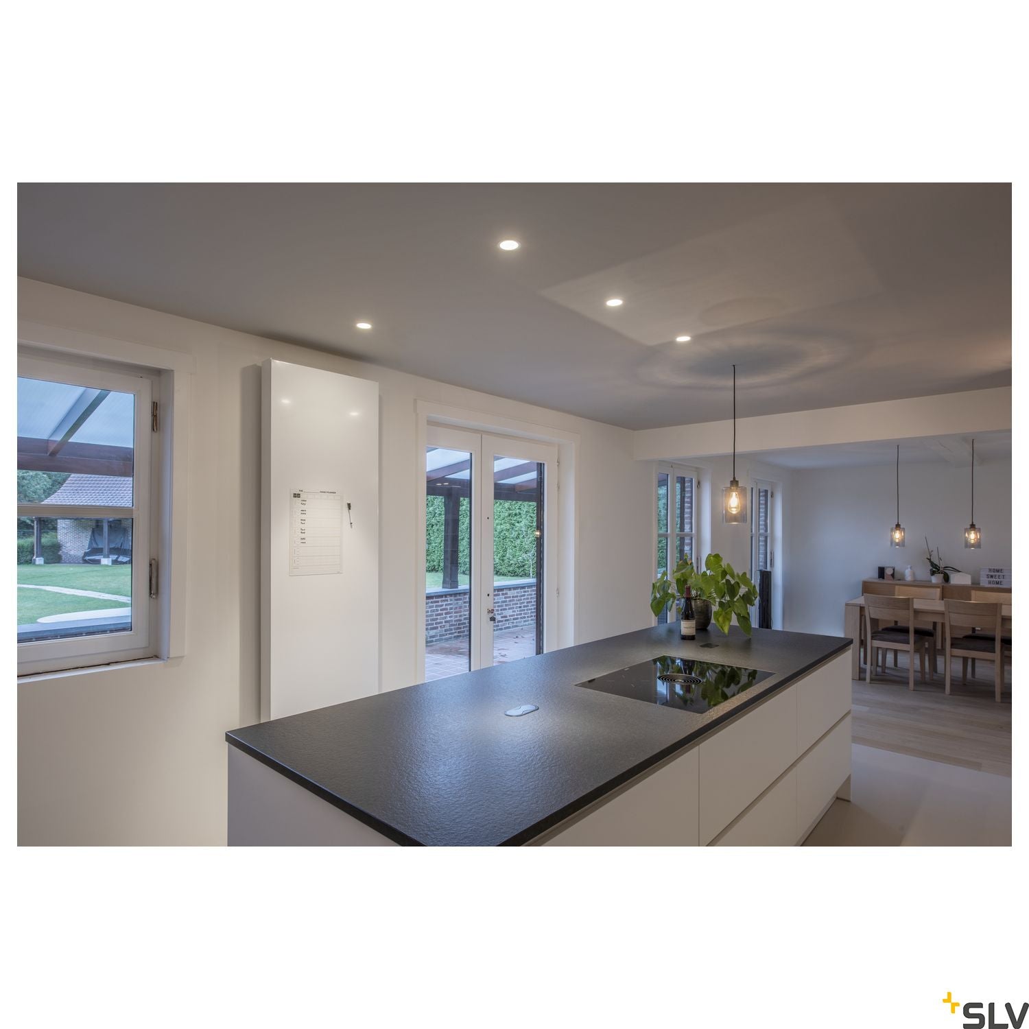 SLV HORN MAGNA LED outdoor recessed ceiling light, white, 3000K, 25° 1002591