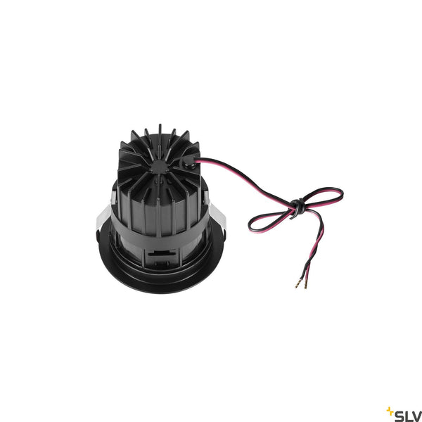 SLV HORN MAGNA LED outdoor recessed ceiling light, black, 3000K, 25° 1002592