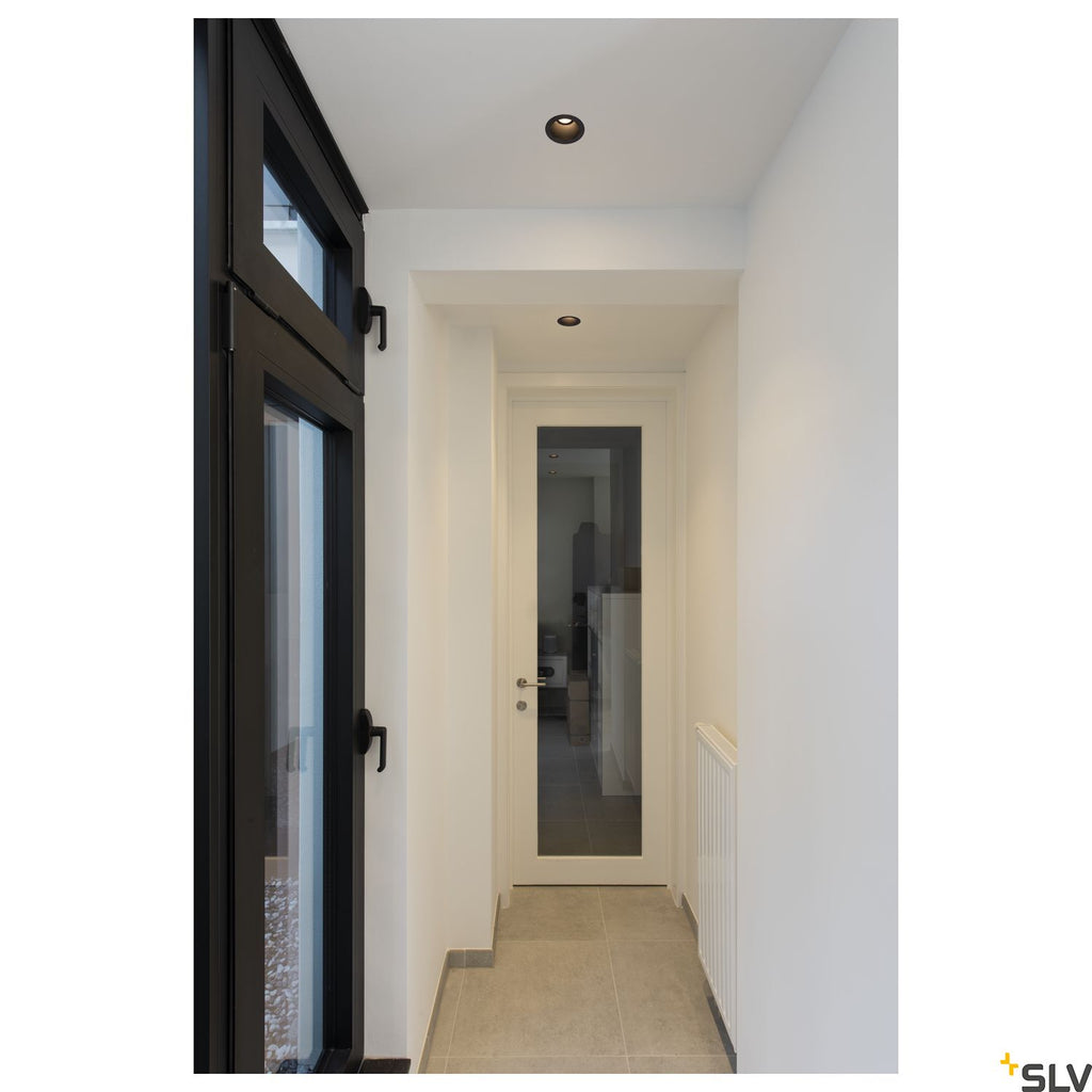 SLV HORN MAGNA LED outdoor recessed ceiling light, black, 3000K, 25° 1002592