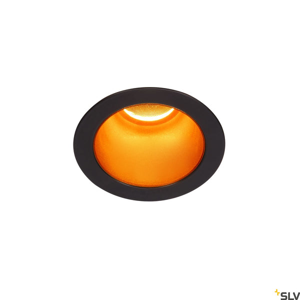 SLV HORN MAGNA LED outdoor recessed ceiling light, black/gold, 3000K, 25° 1002594