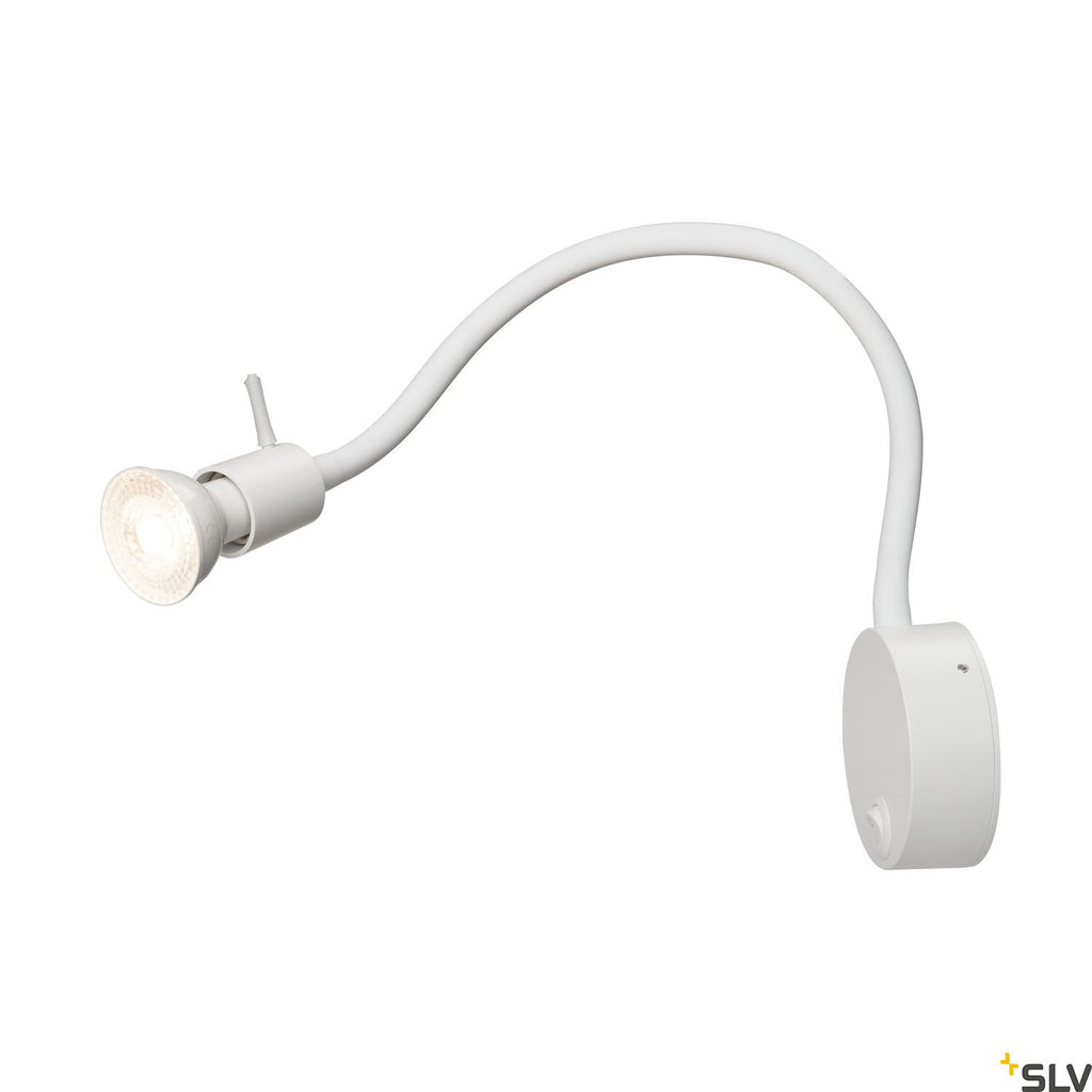 SLV DIO FLEX PLATE QPAR51 WL indoor surface-mounted wall light, white 1002607